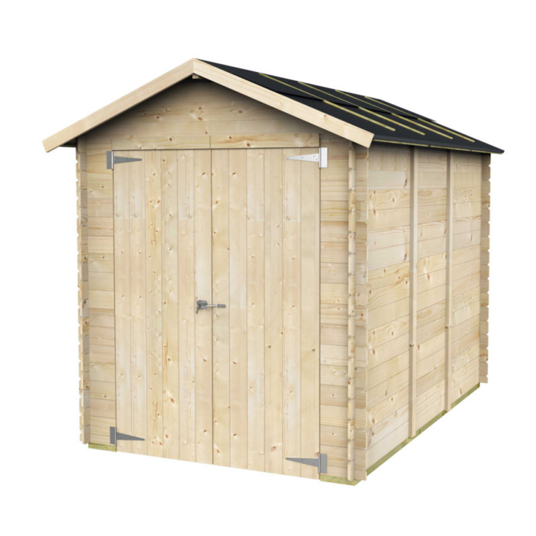 Abri de jardin en bois "Fiamma" 178x273 cm 192h double porte