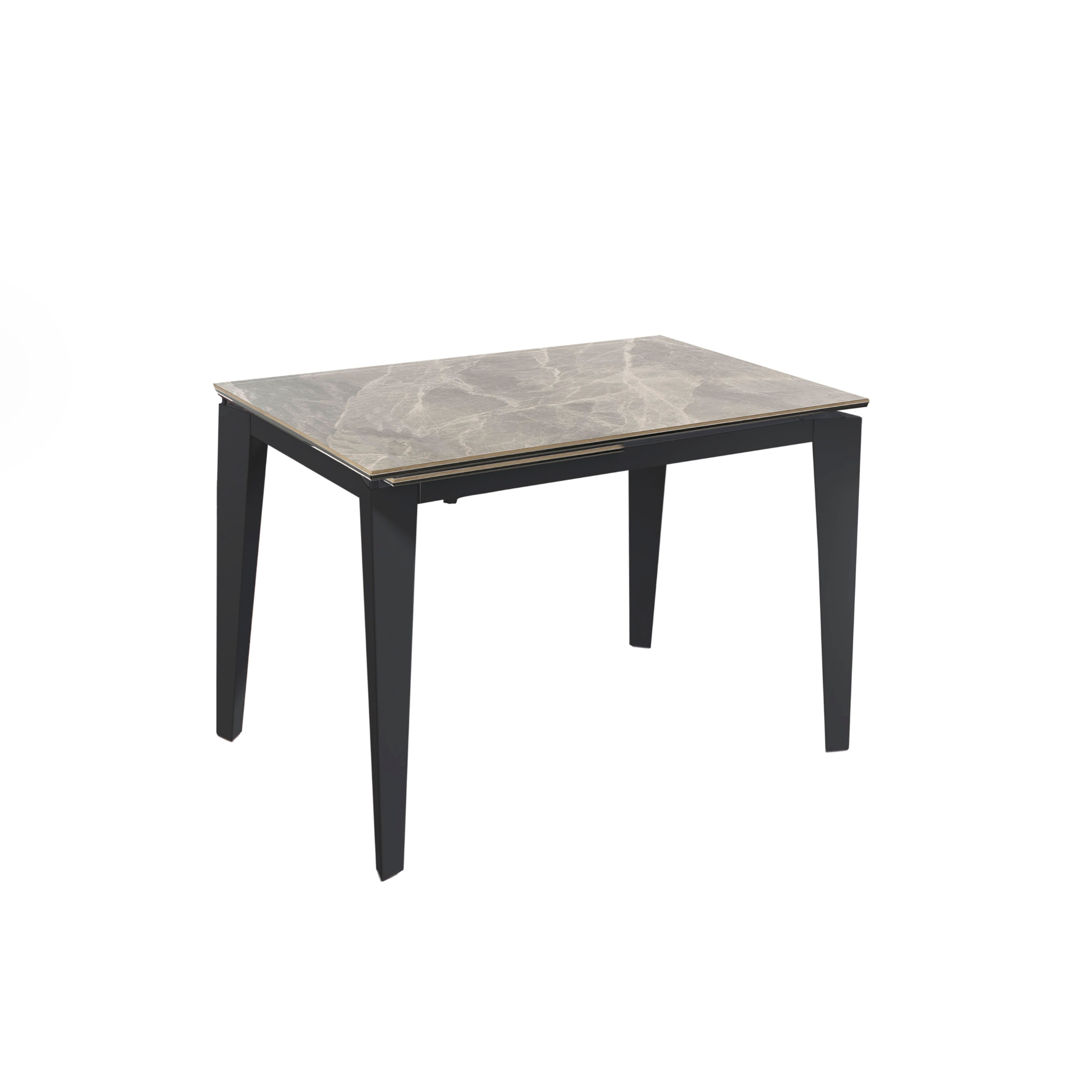 Mesa extensible de cristal templado ''Ceramica 2'' 80x120/170 h76