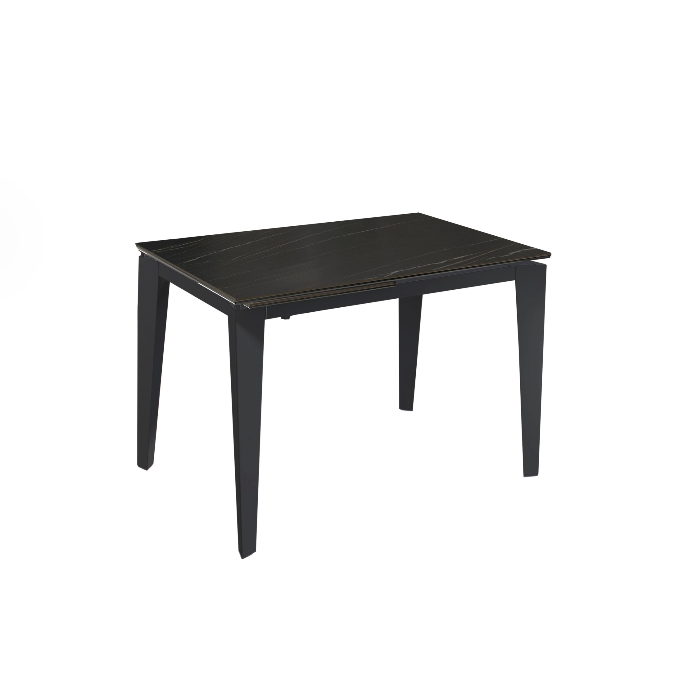 Mesa extensible de cristal templado ''Ceramica 2'' 80x120/170 h76