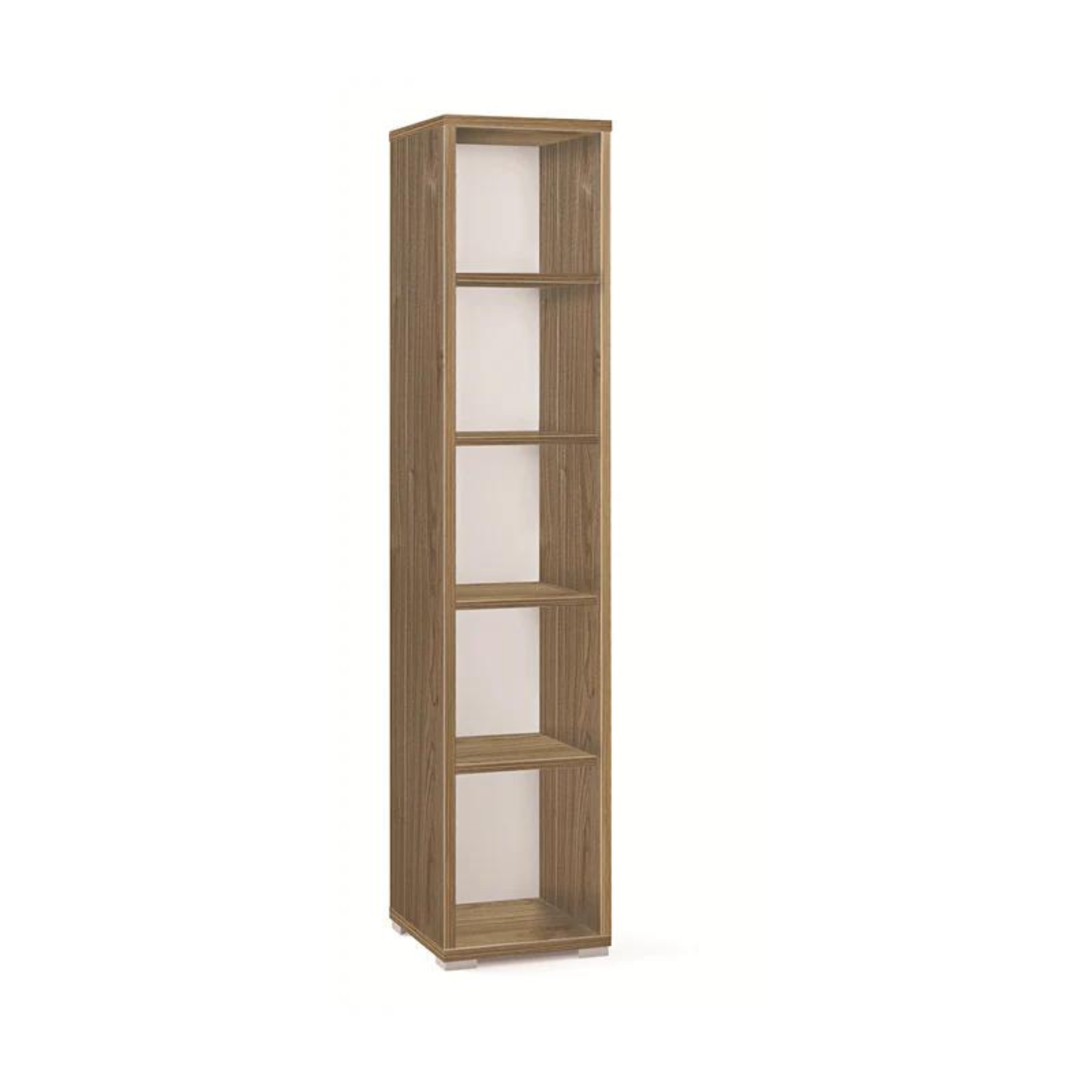 Bibliothèque colonne en bois "Slim" avec étagères réglables 39x41cm 182h