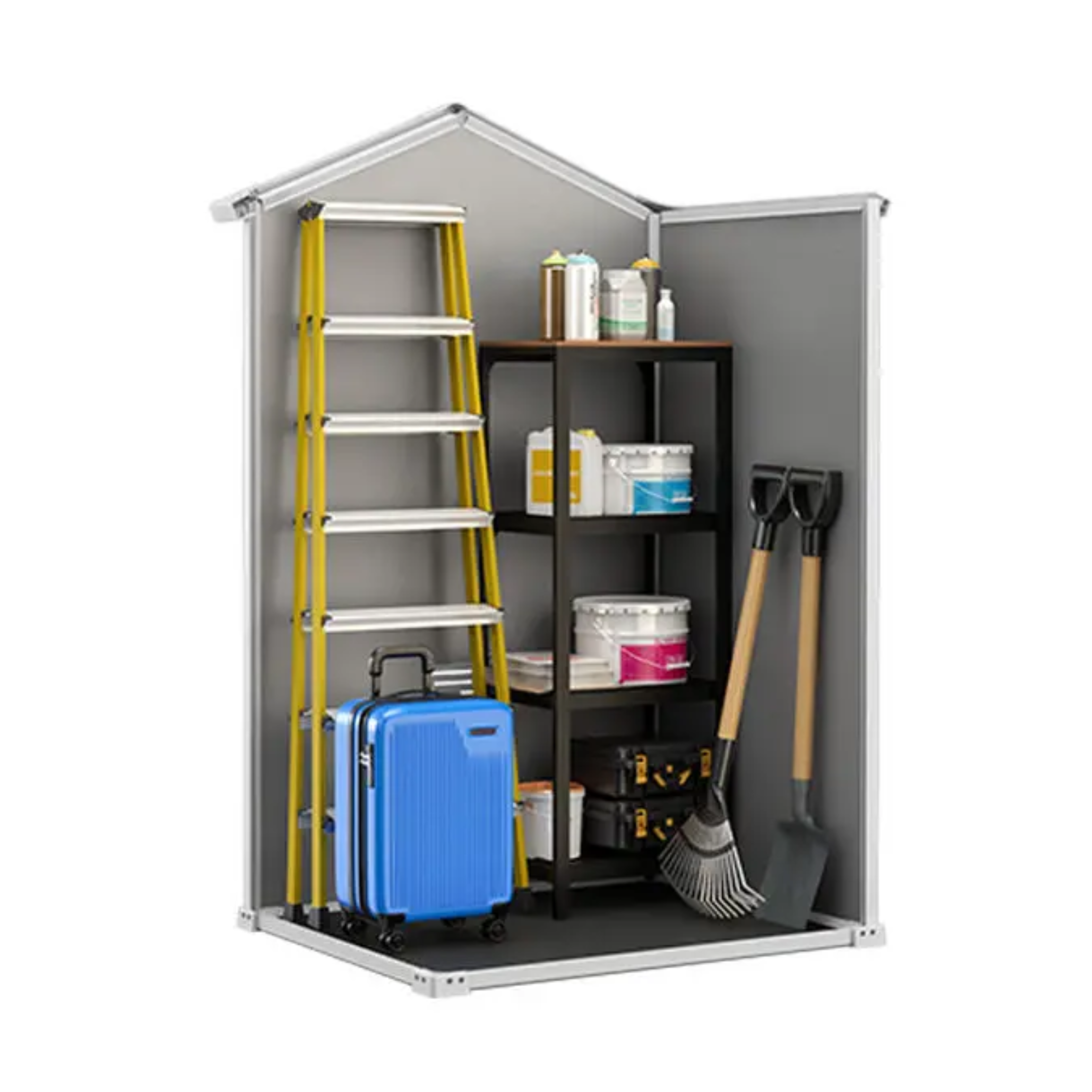 Casetta da giardino in resina beige "Coconut" cm 128x94 196h