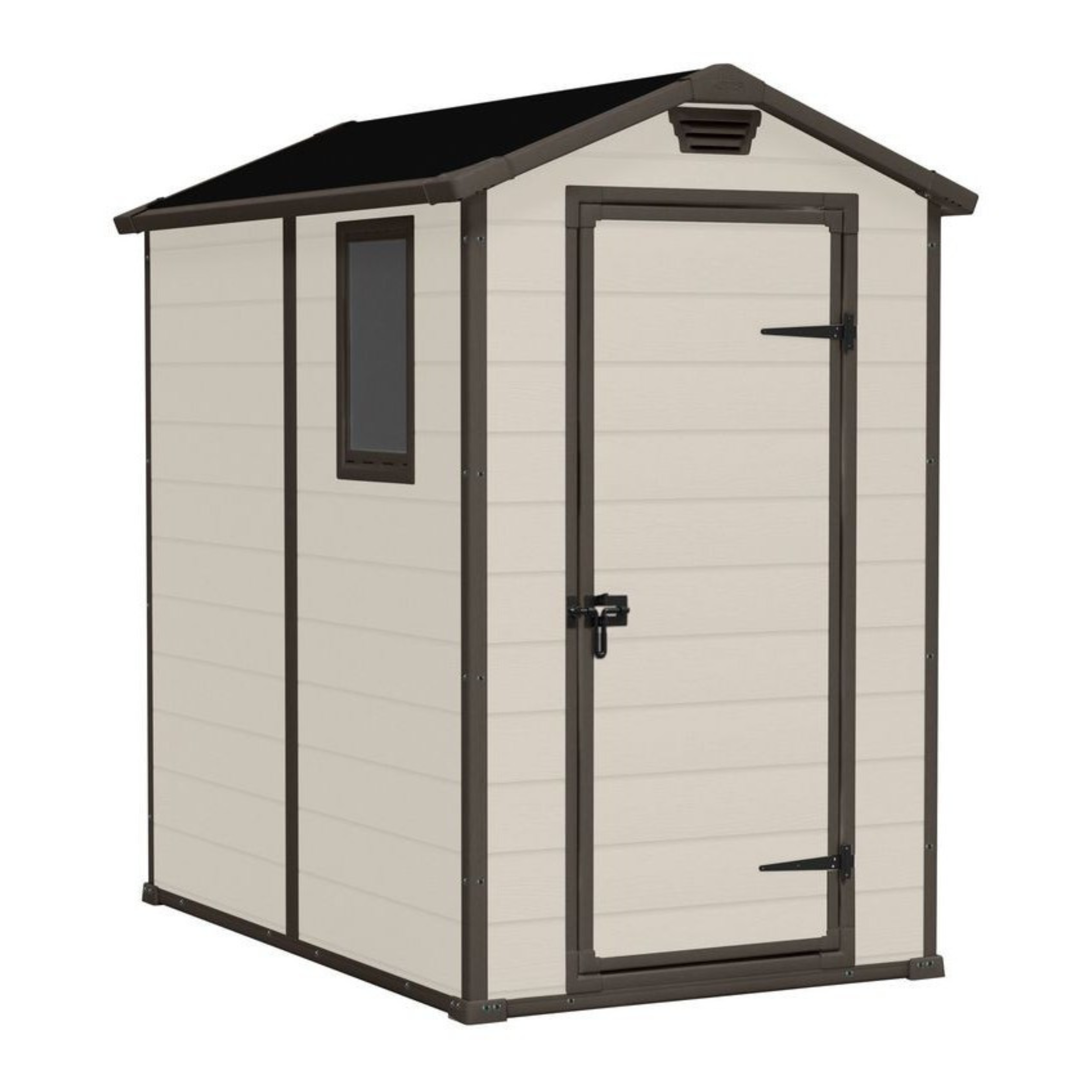 Casita de resina para jardín "Escape" con ventana lateral 130x192 cm 198h