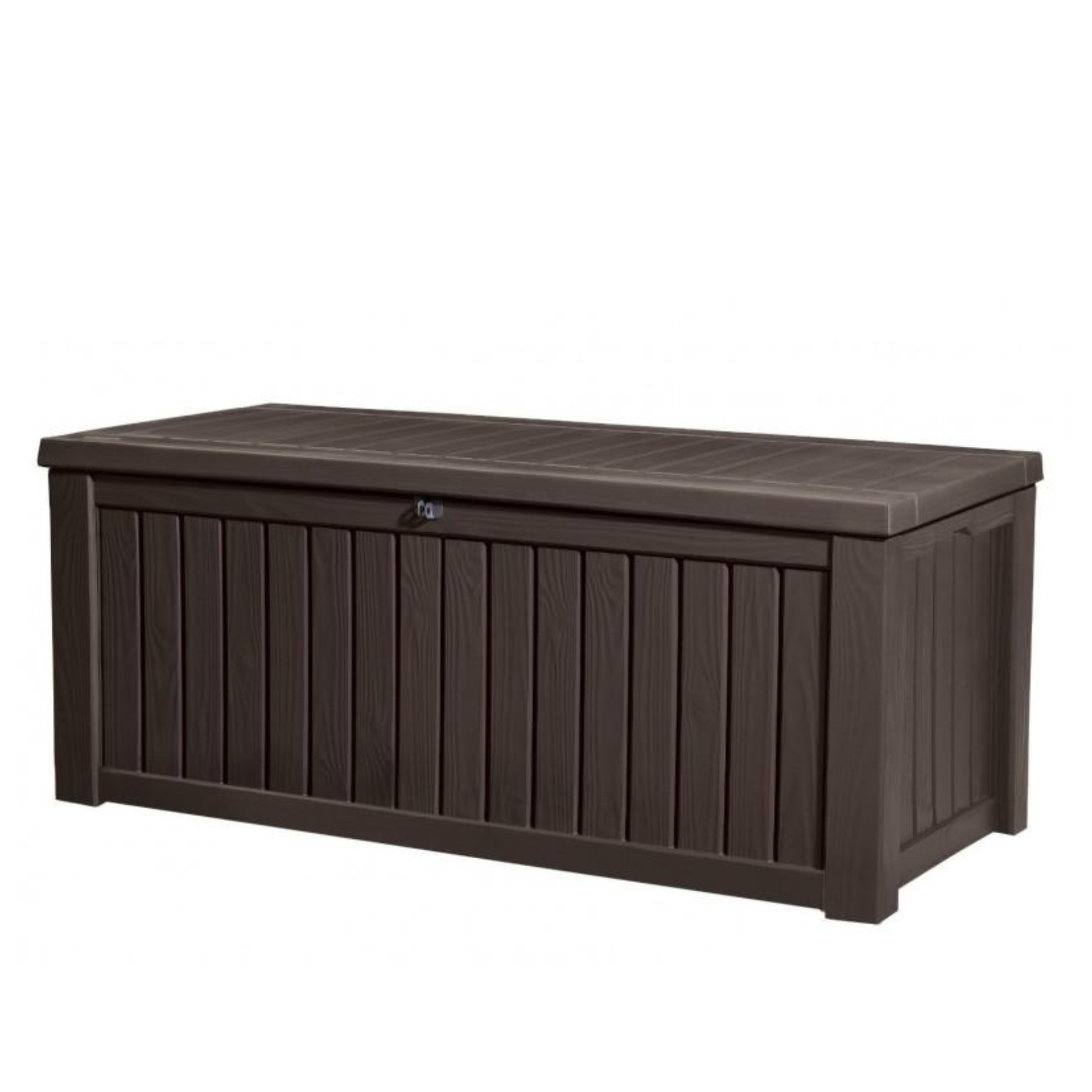 Grande malle d'extérieur en résine "Rock" 155x72,4 cm 64,4h