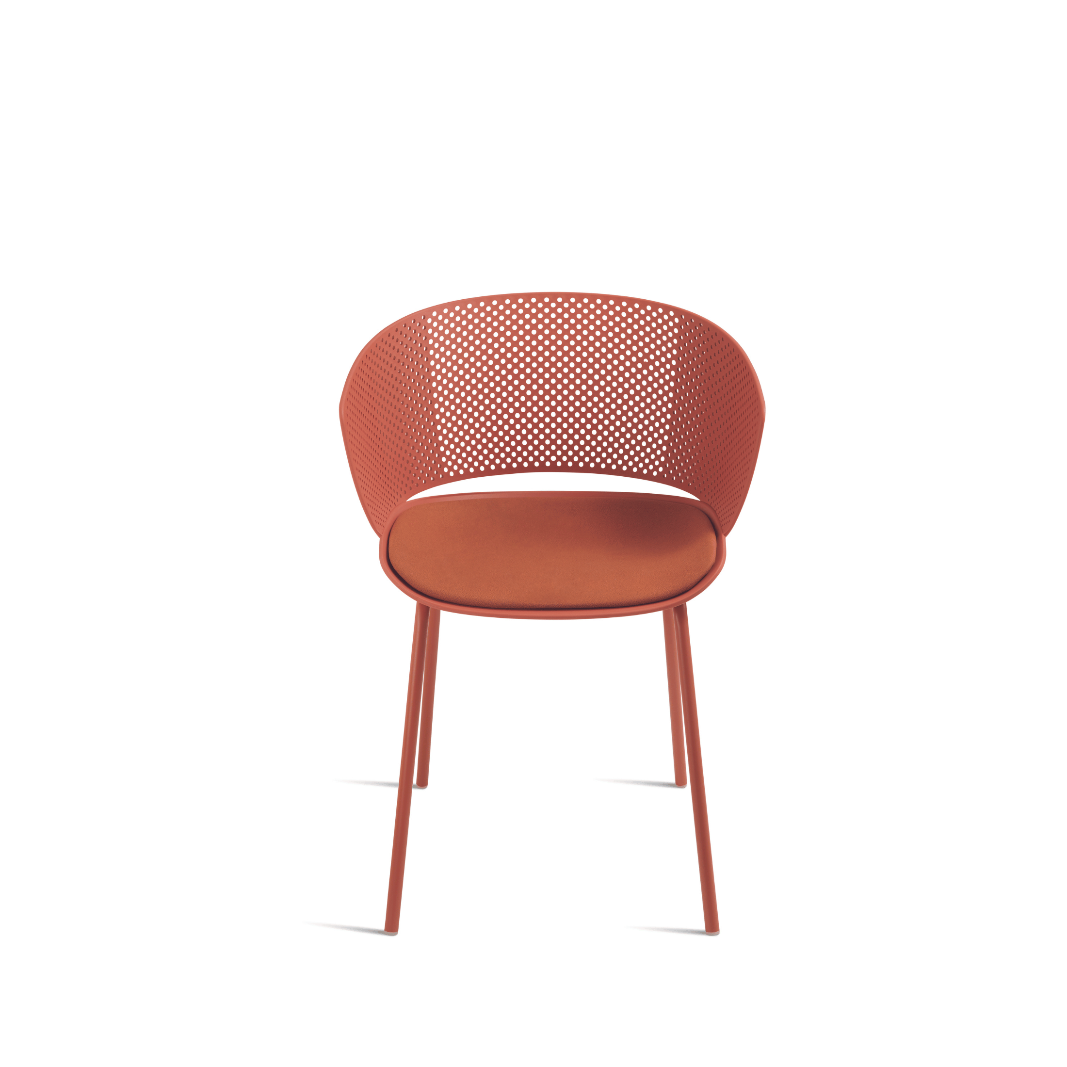 Chaise moderne en polypropylène "Cutolo" avec assise rembourrée 59x53 cm 78h