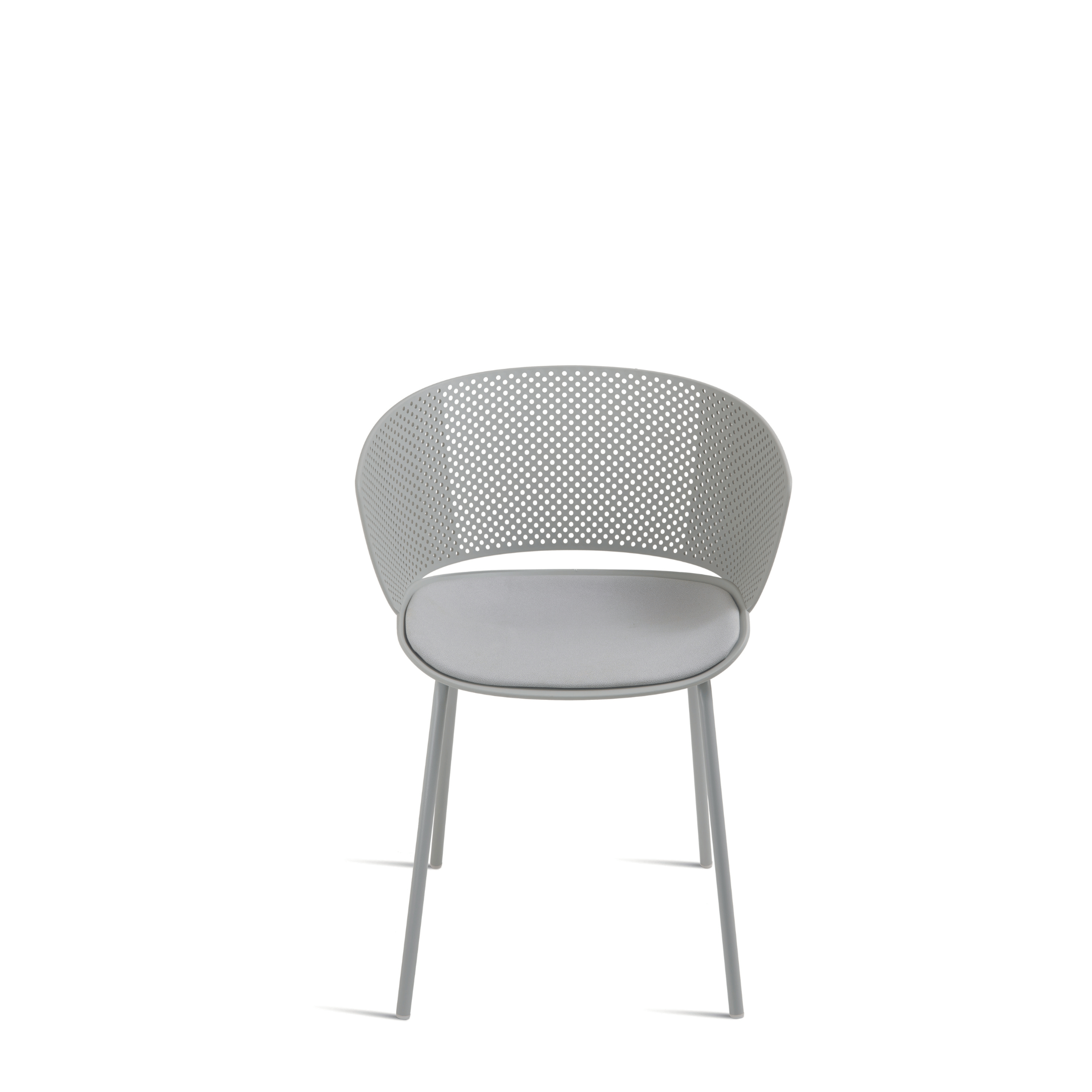 Chaise moderne en polypropylène "Cutolo" avec assise rembourrée 59x53 cm 78h