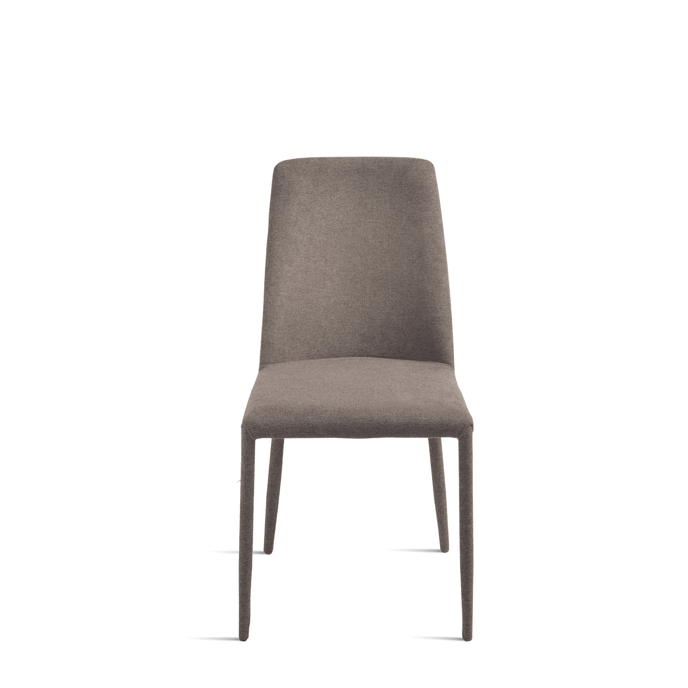 Set di sedie in tessuto imbottite "Astrin" con gambe rivestite e piedini cm 47x56 h93