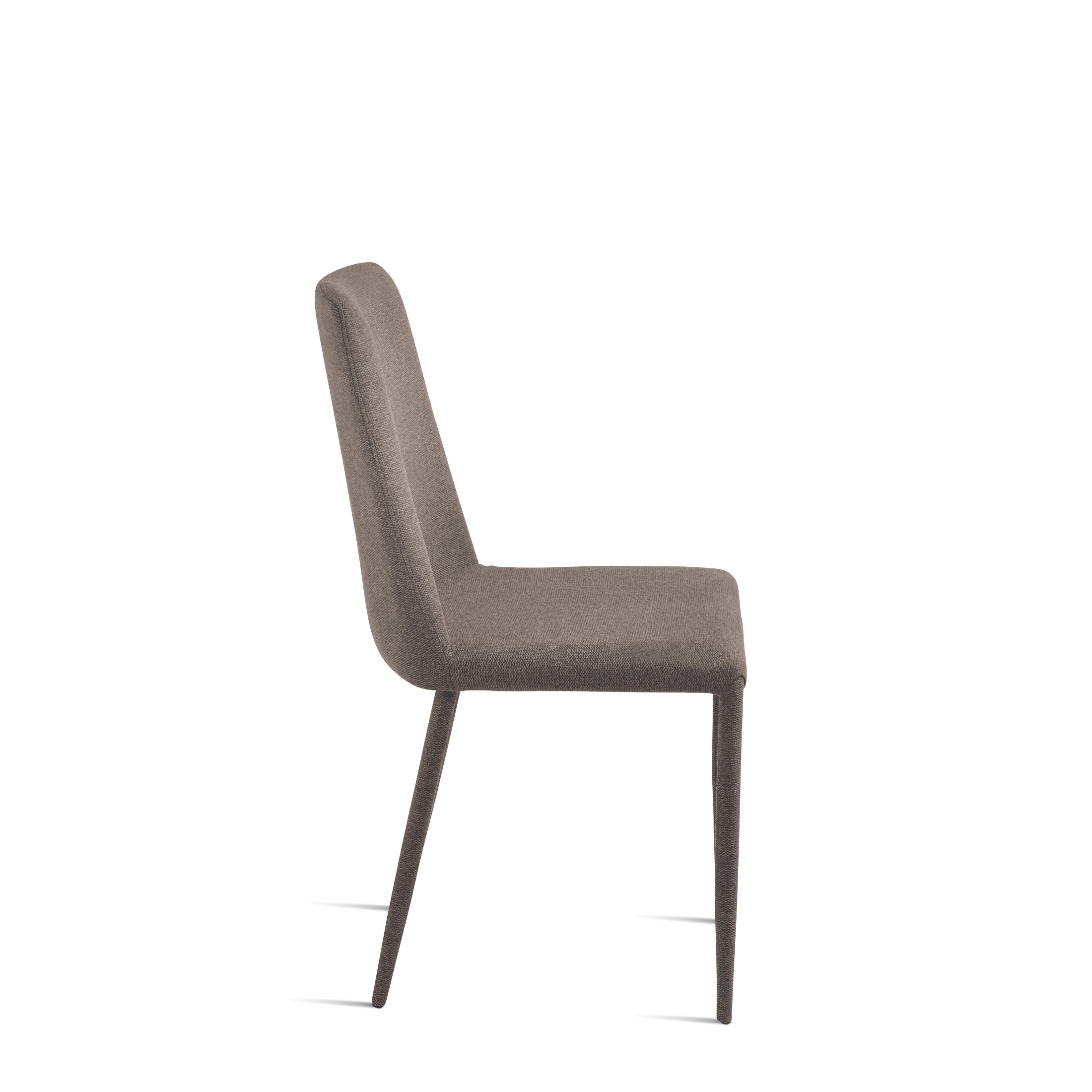 Set di sedie in tessuto imbottite "Astrin" con gambe rivestite e piedini cm 47x56 h93