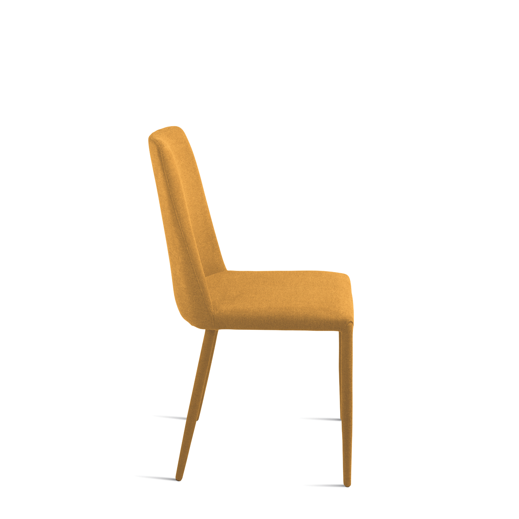 Set di sedie in tessuto imbottite "Astrin" con gambe rivestite e piedini cm 47x56 h93