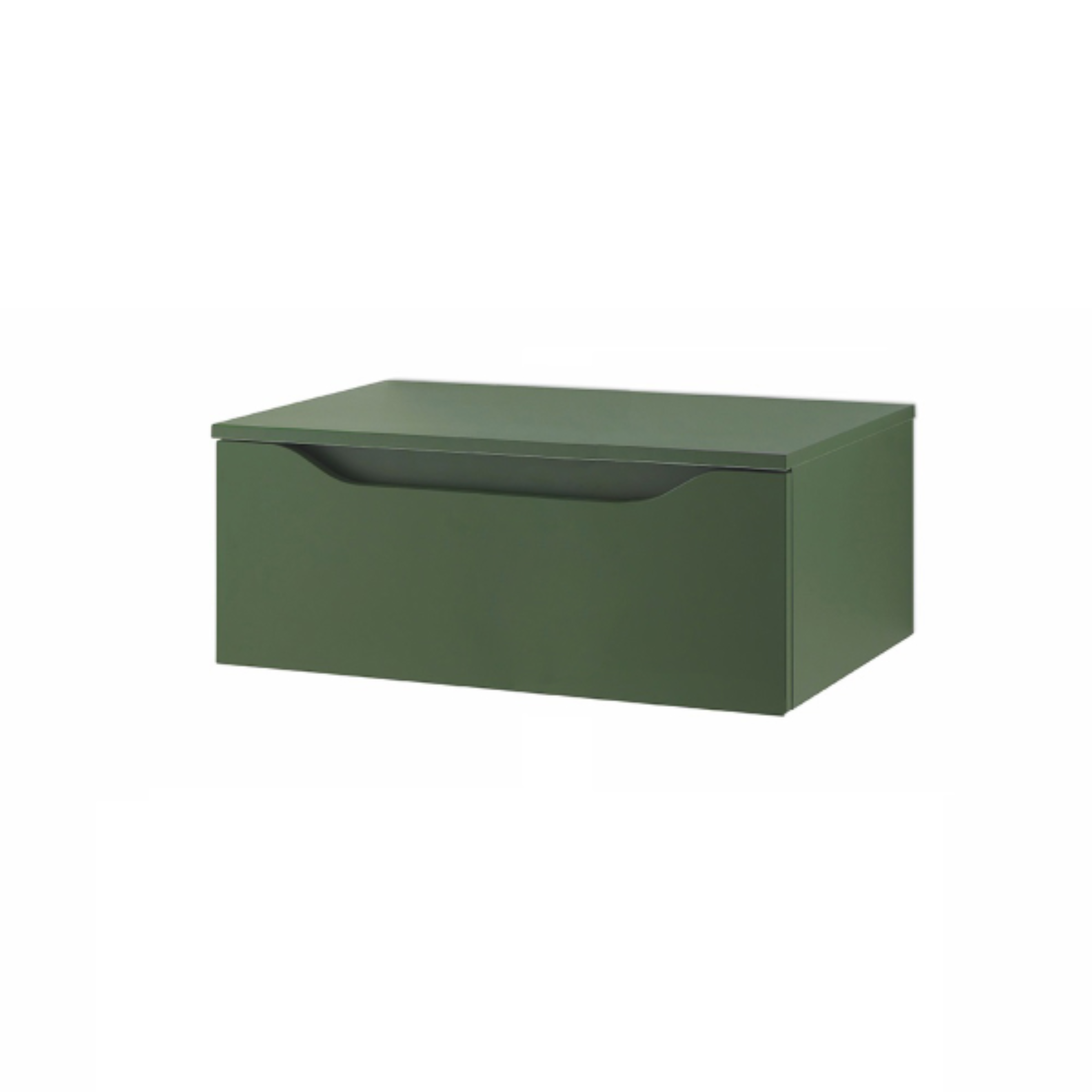 Meuble de salle de bain suspendu "Mixi A" 2 tiroirs lavabo miroir Escabeau supérieur