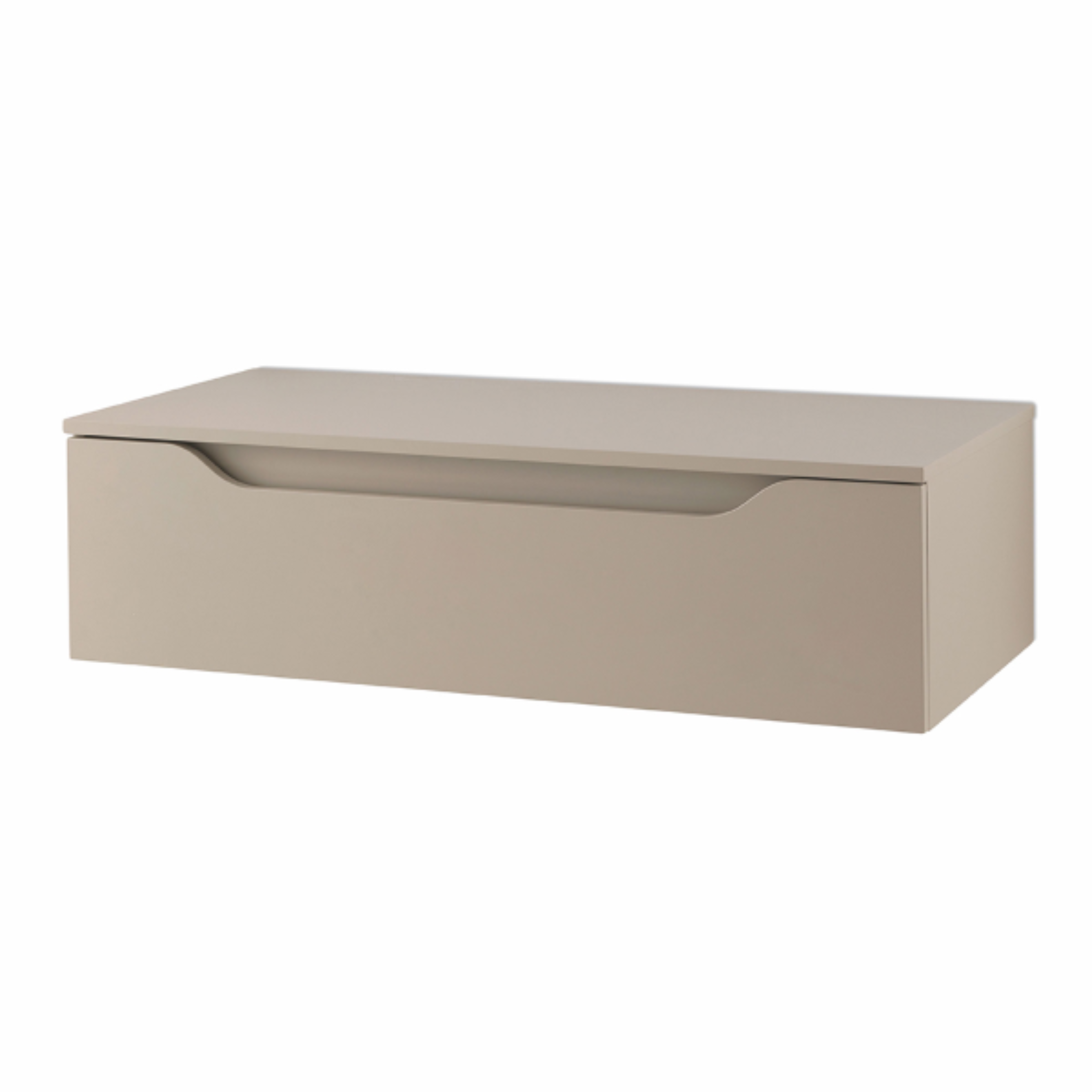 Meuble de salle de bain suspendu "Mixi e" 2 tiroirs 2 colonnes miroir LED vasque à poser