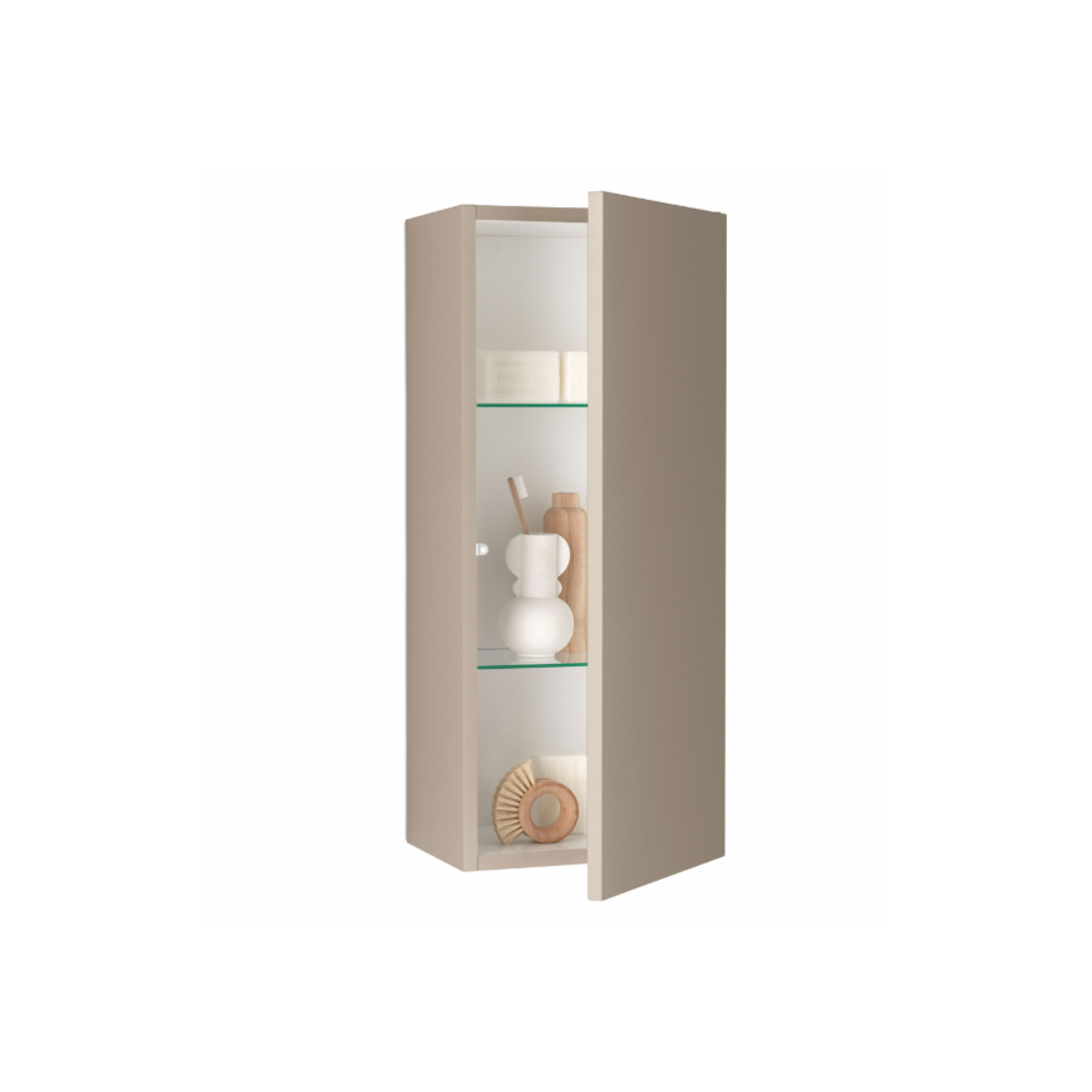 Meuble de salle de bain suspendu "Mixi e" 2 tiroirs 2 colonnes miroir LED vasque à poser