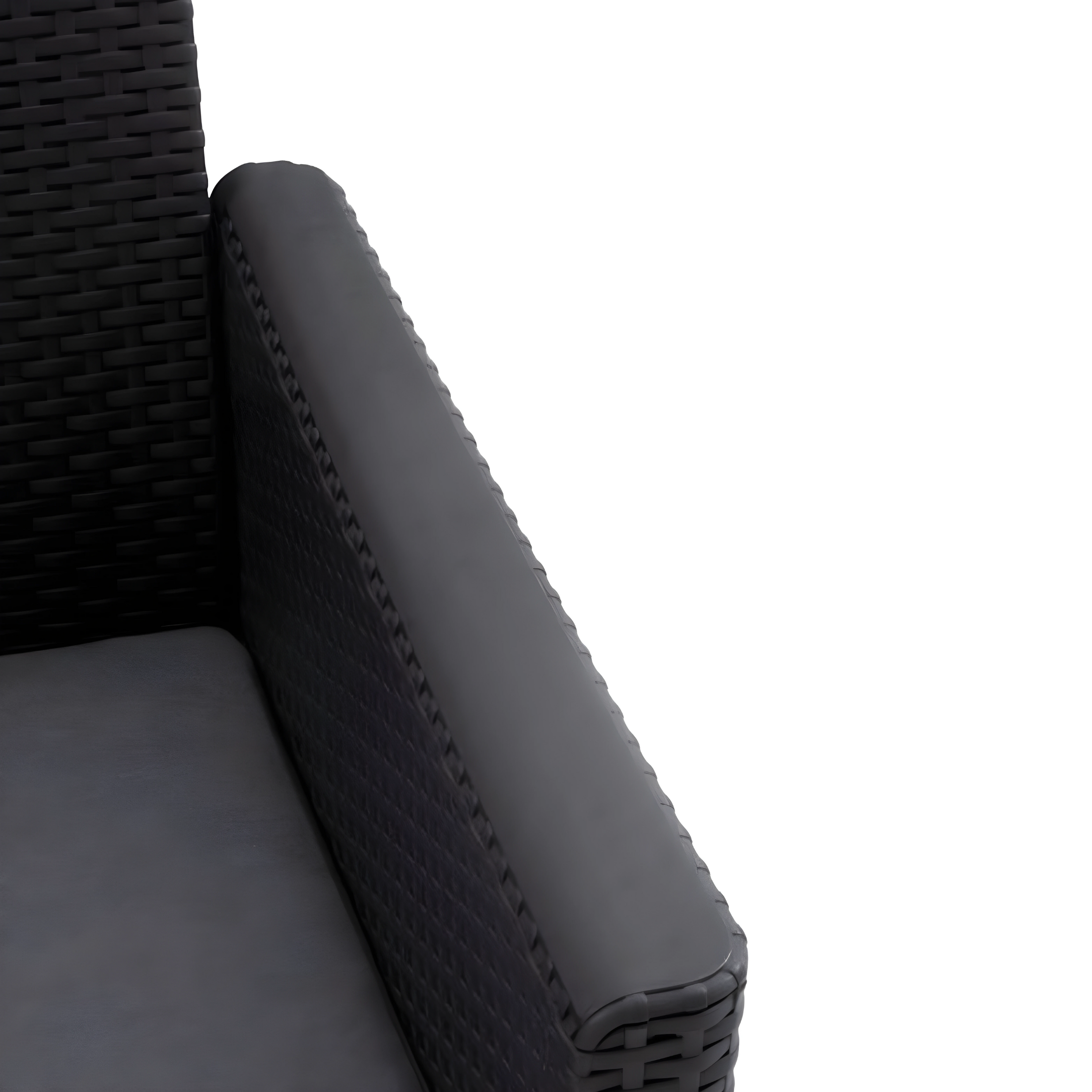 Salottino in resina da giardino "Claire" 2 poltrone + tavolino contenitore