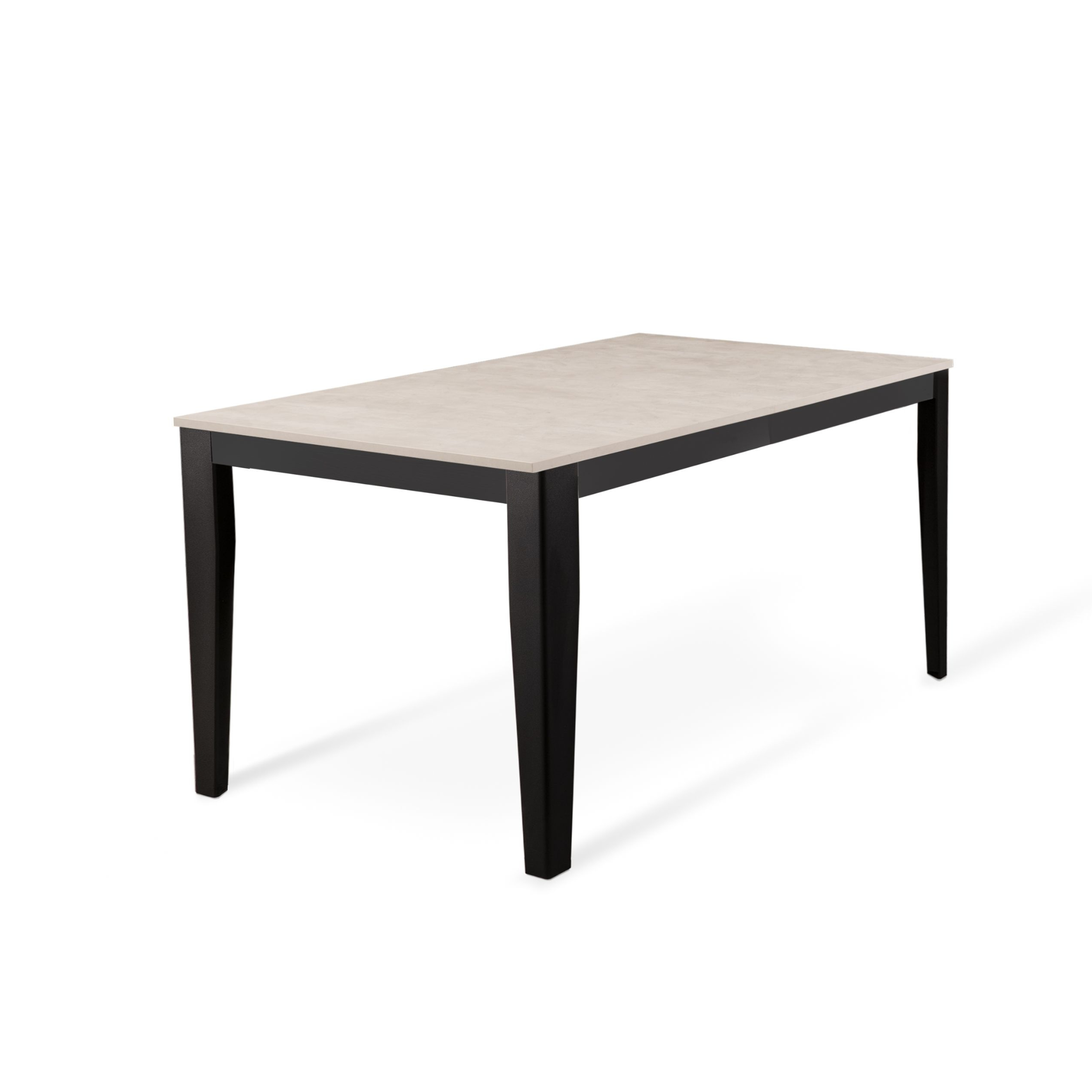 Table extensible "Big", plateau mélaminé, pieds métal, 14 places, 316x90 cm, 76h
