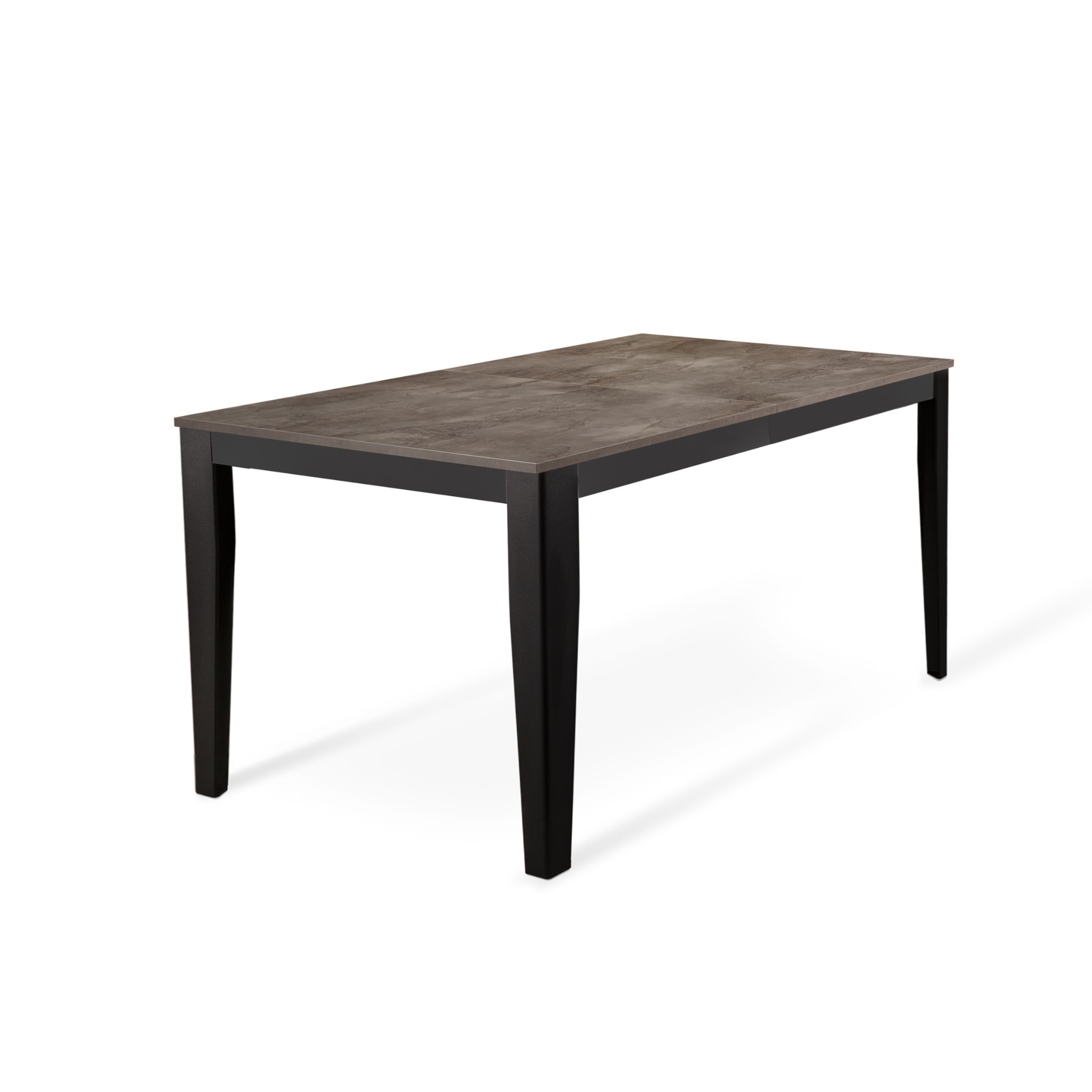 Table extensible "Big", plateau mélaminé, pieds métal, 14 places, 316x90 cm, 76h