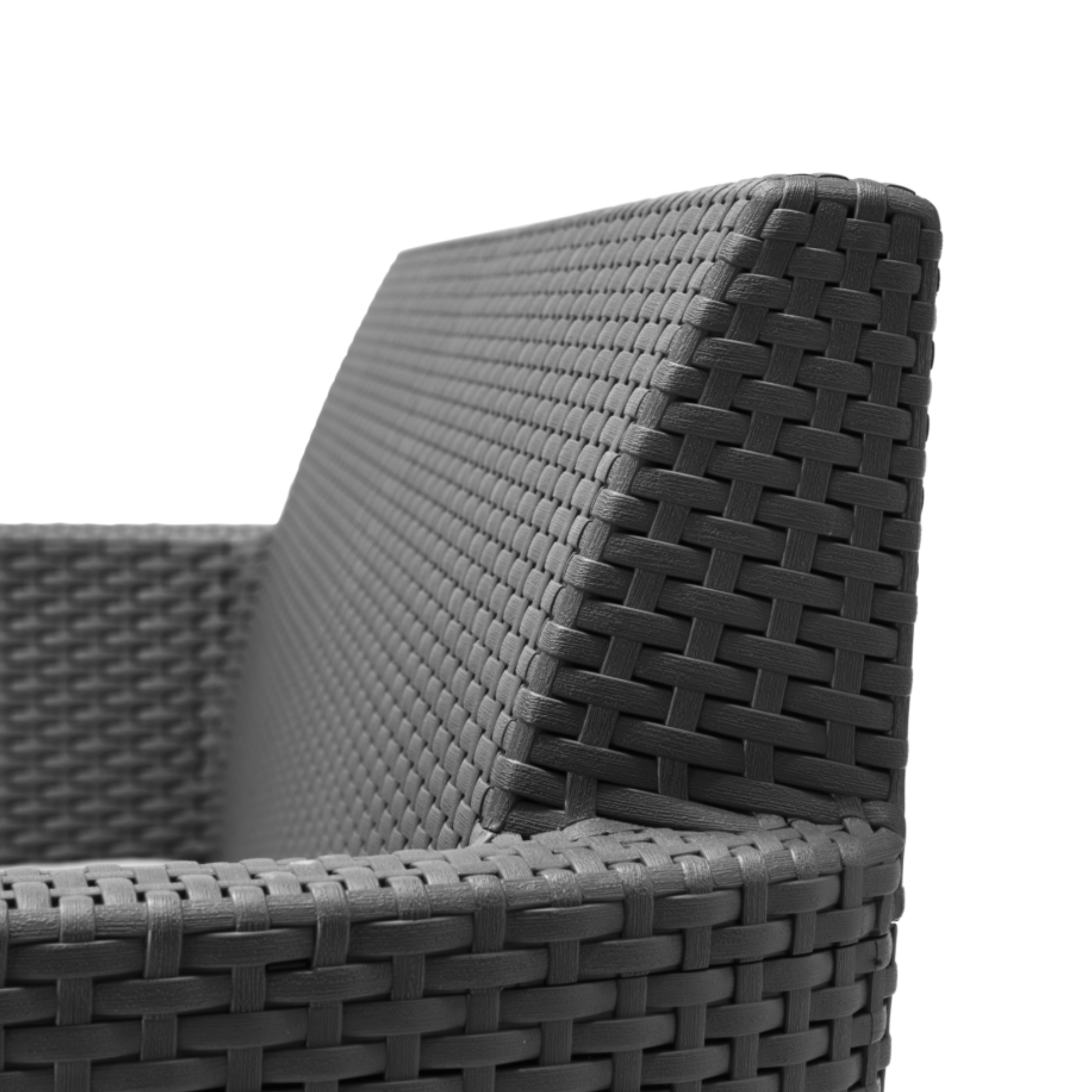 Salottino in resina da esterno "Salemo Balcony" 2 poltrone + tavolino contenitore