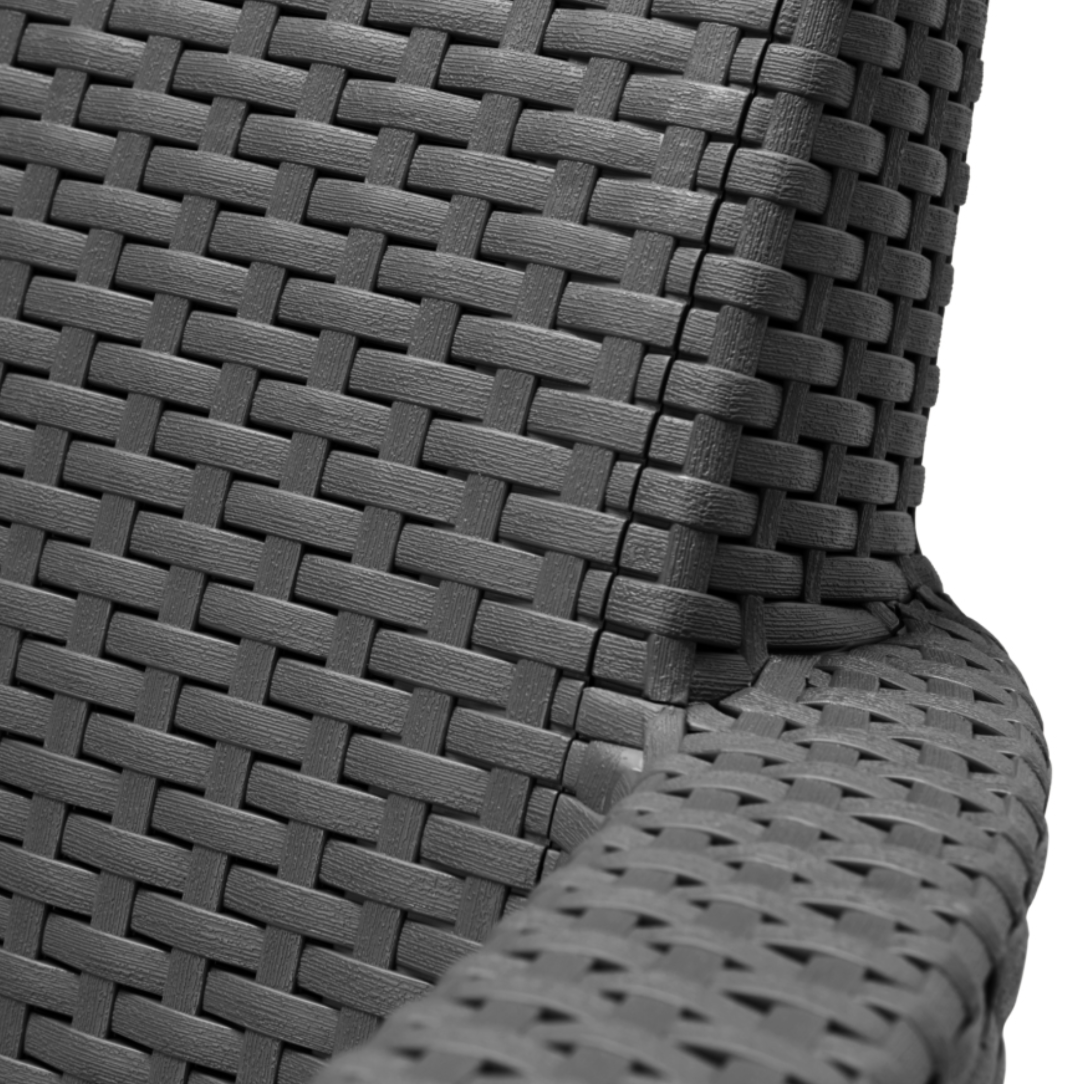 Salottino in resina da esterno "Salemo Balcony" 2 poltrone + tavolino contenitore