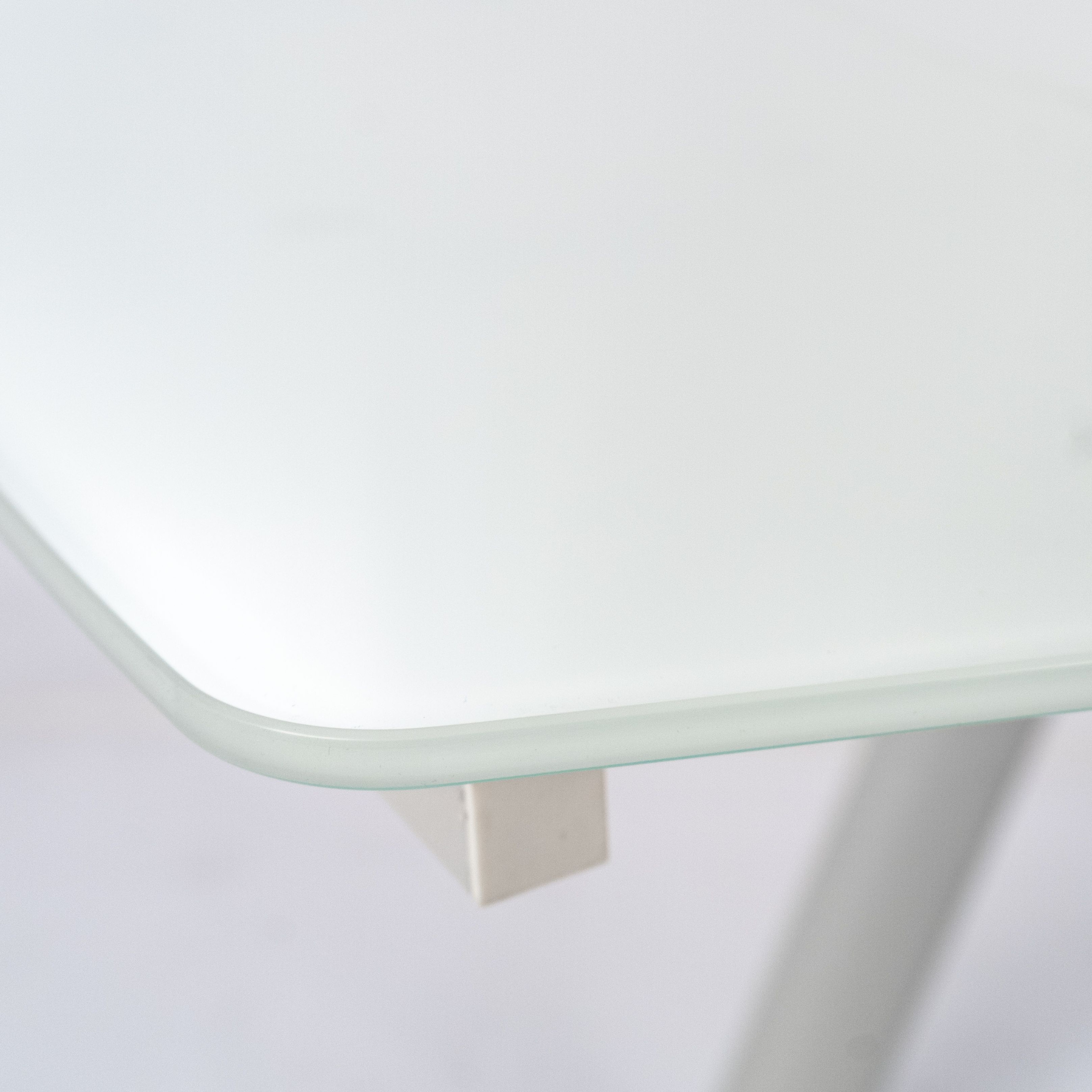 Tavolo allungabile in vetro temperato "Philo" extra white cm 140/210x90 76h