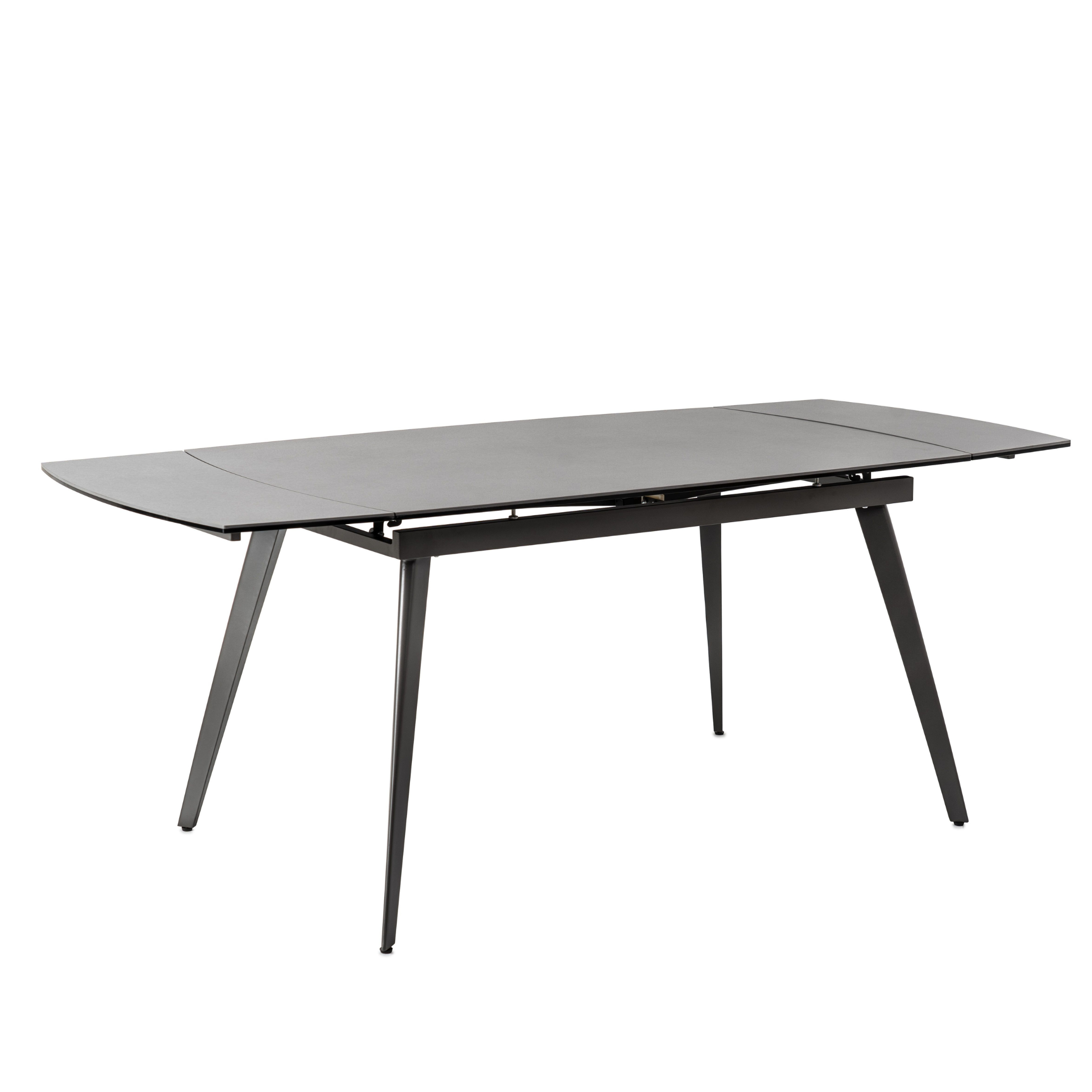 Tavolo moderno allungabile in ceramica "Melany" da soggiorno con gambe in metallo