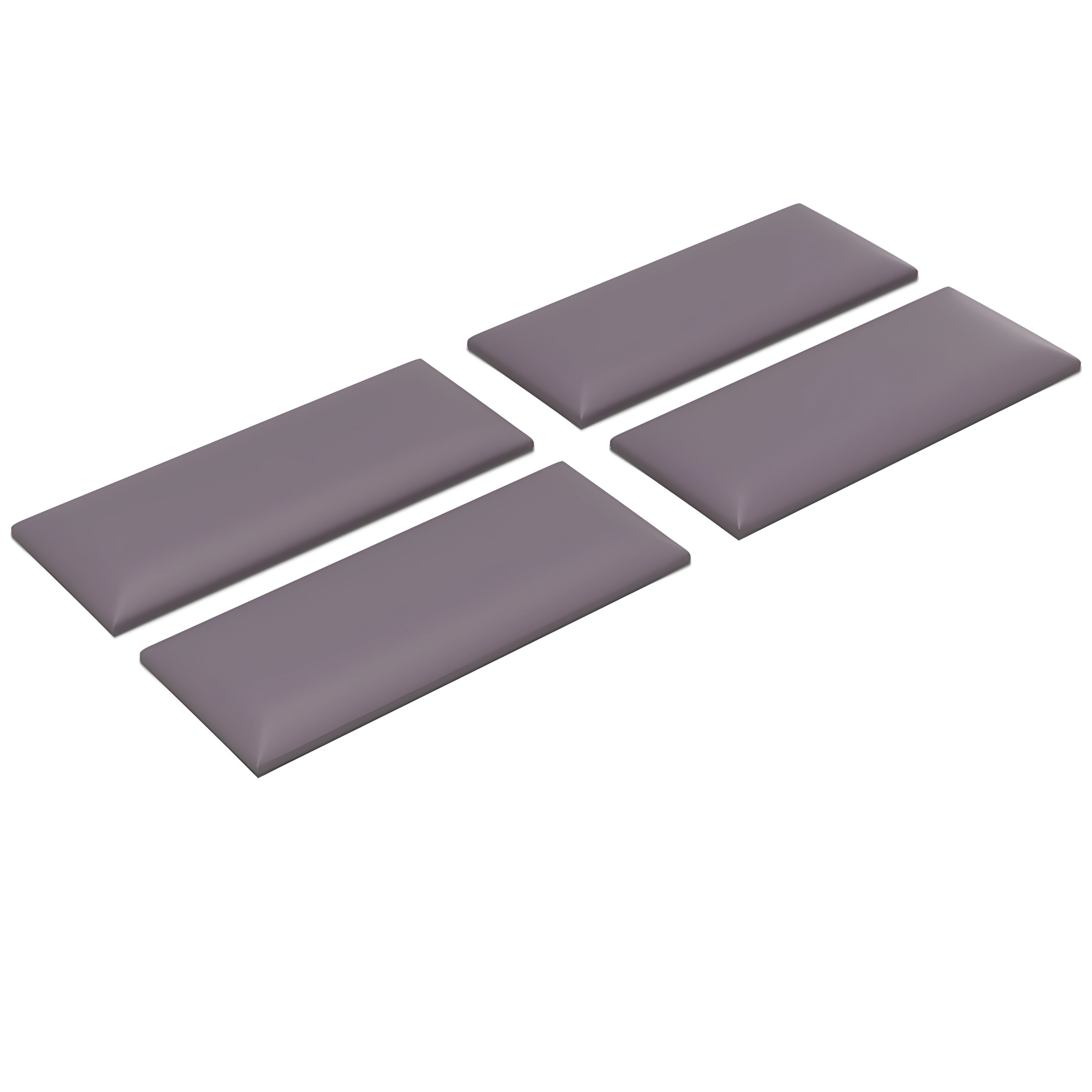 Set di 4 pannelli da parete imbottiti moderni "Mamo Wall" rivestimento per camere da letto