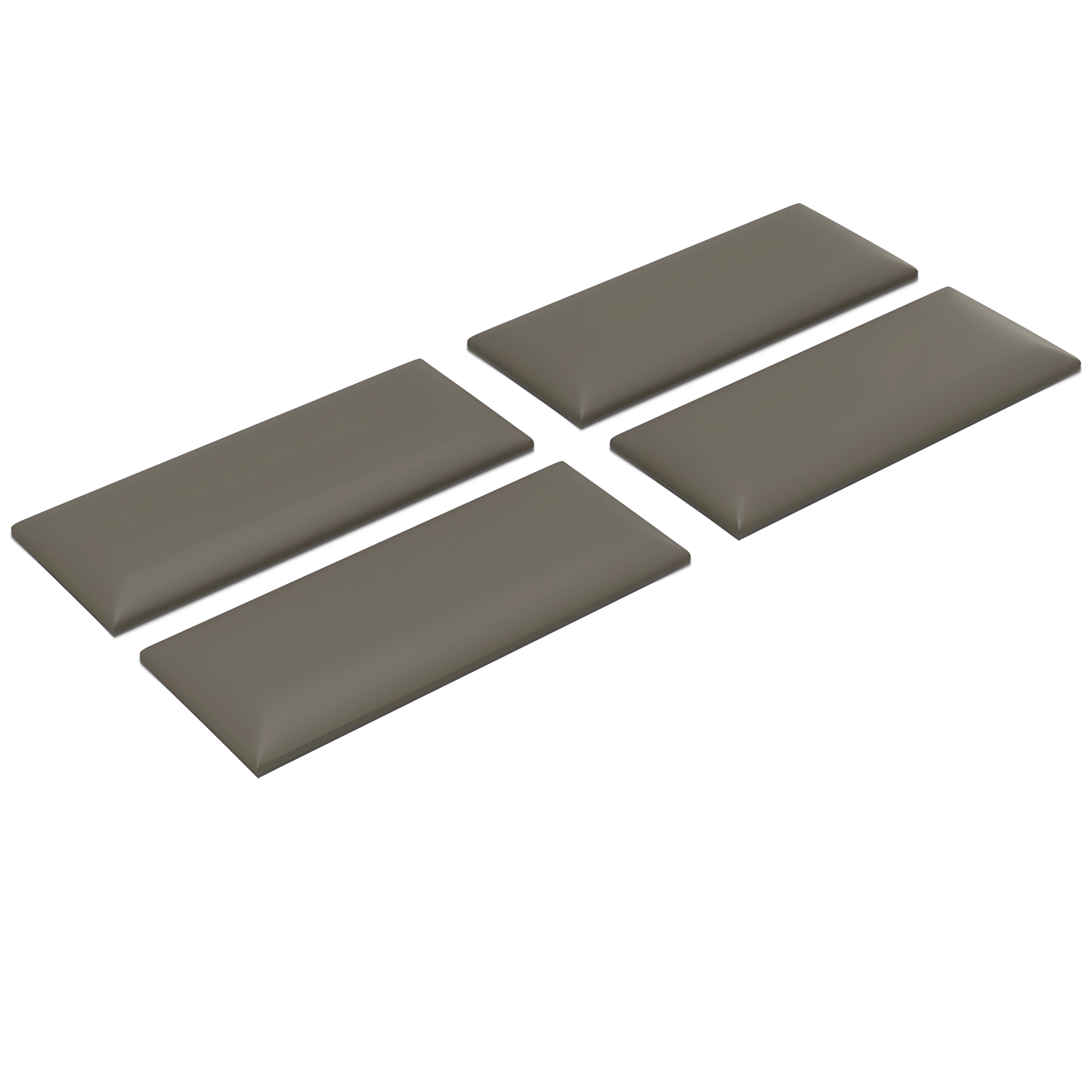 Set di 4 pannelli da parete imbottiti moderni "Mamo Wall" rivestimento per camere da letto