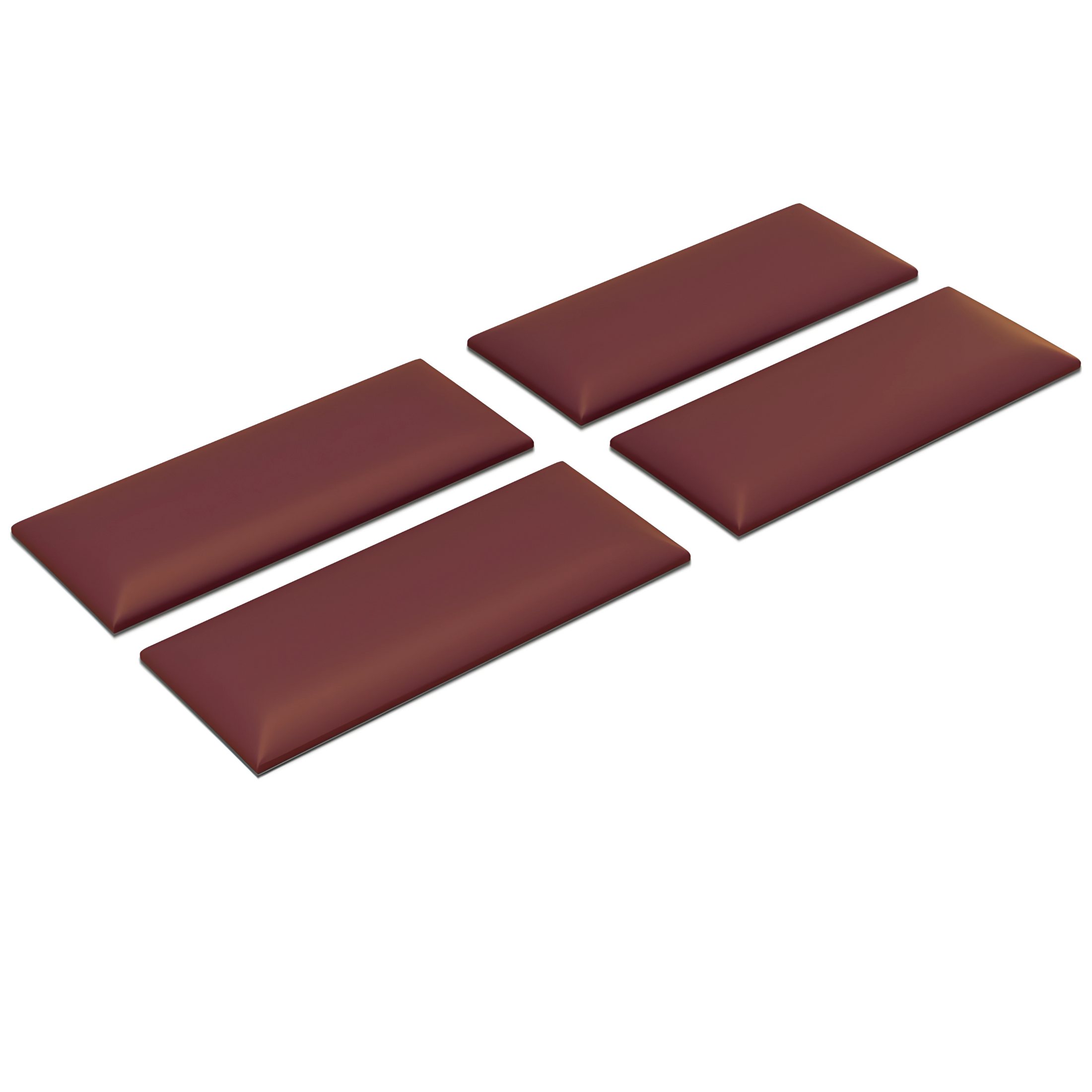 Set di 4 pannelli da parete imbottiti moderni "Mamo Wall" rivestimento per camere da letto