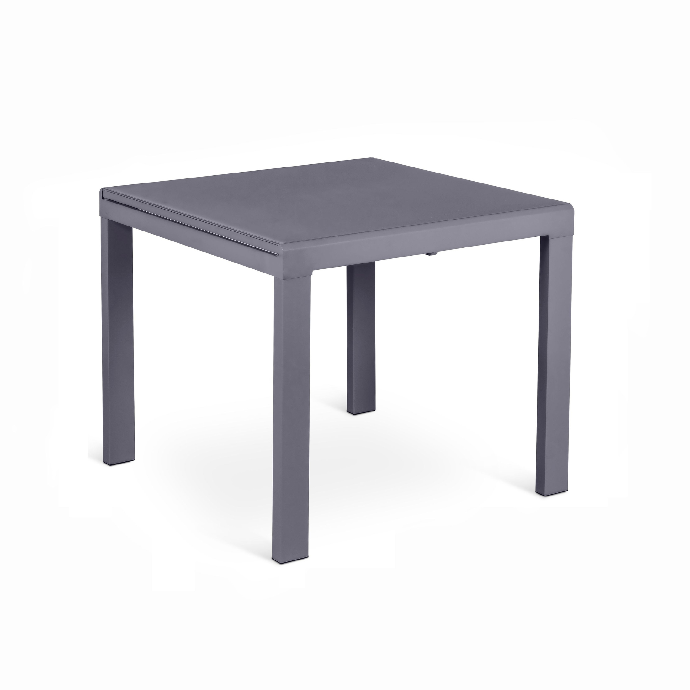 Tavolo allungabile "Benny" piano in vetro temperato struttura in metallo 6 posti cm 164x90 76h