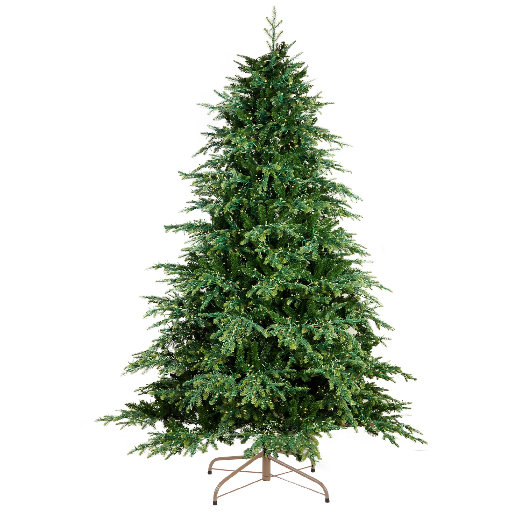 Albero di Natale "Rugiada" con luci LED in PE effetto Real Touch + PVC di altissima qualità