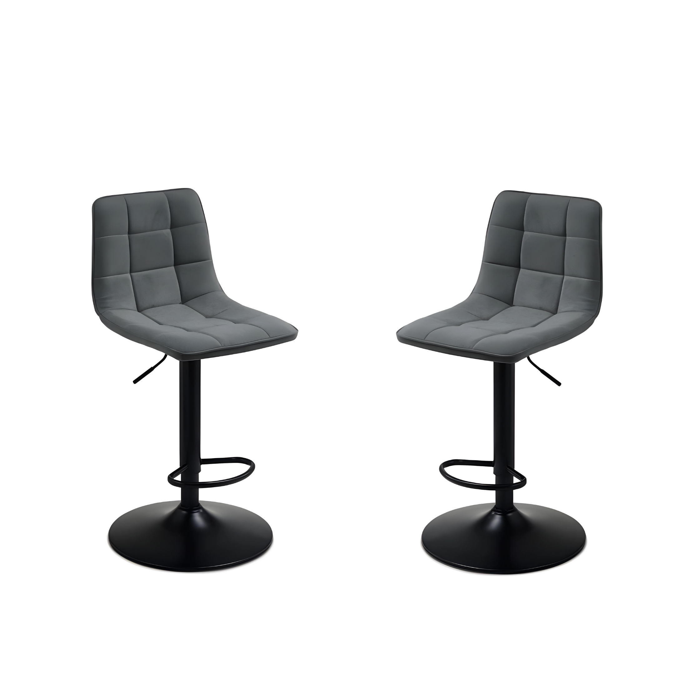 Set di sgabelli in tessuto "Milly" con seduta imbottita cm 45x45 91h