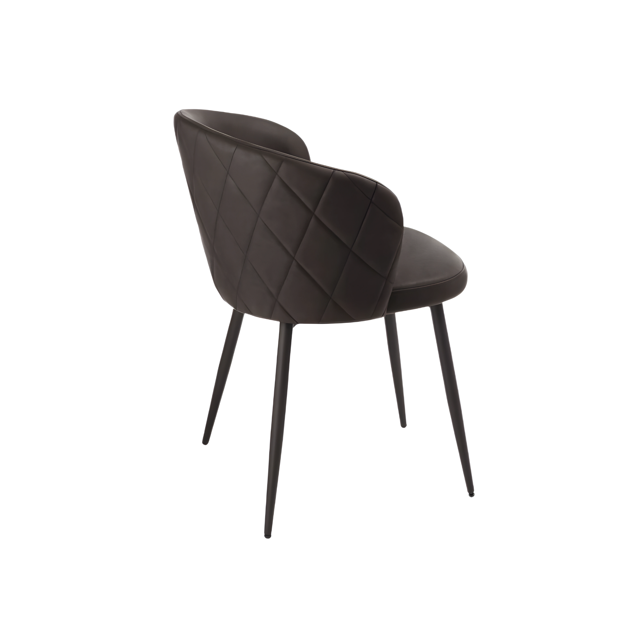 Set sedie da pranzo "Boston" in ecopelle cm 56x55 78h