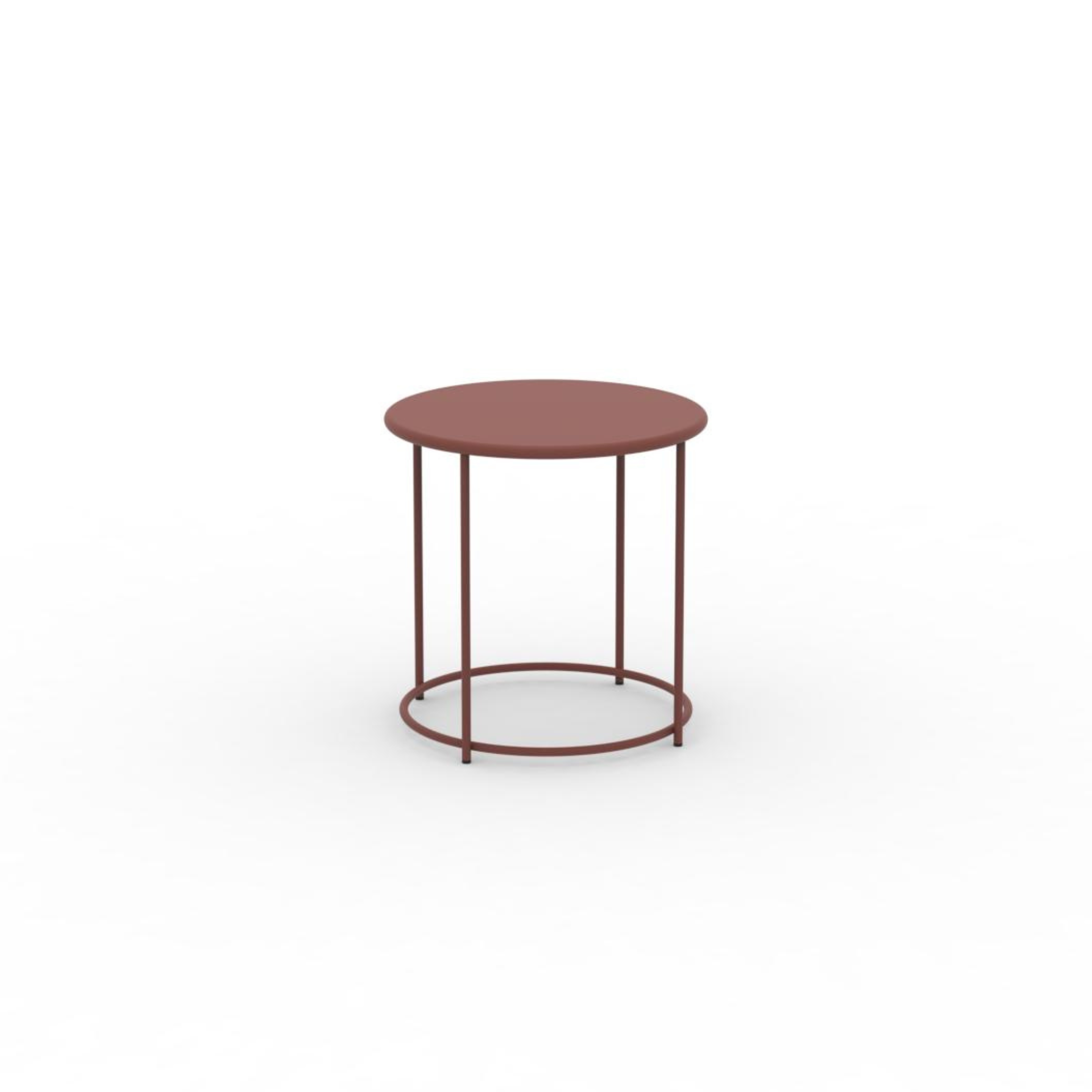 Table ronde en métal "Daisy" table basse pour jardin h 45 cm