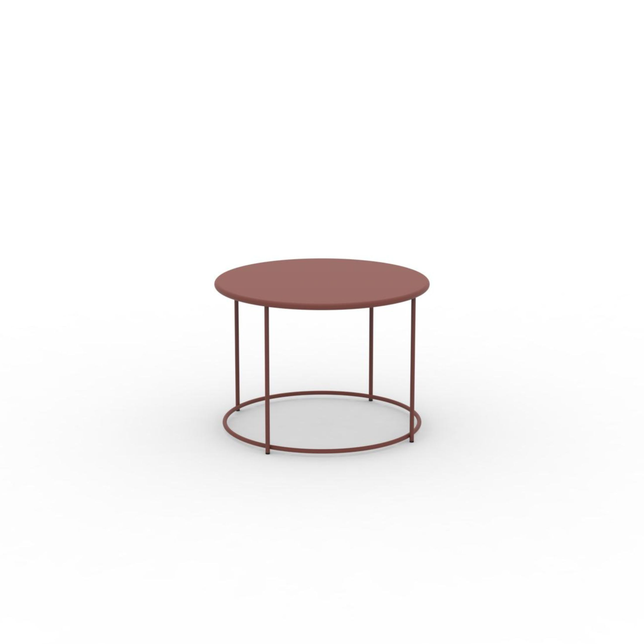 Table ronde en métal "Daisy" table basse pour jardin h 45 cm