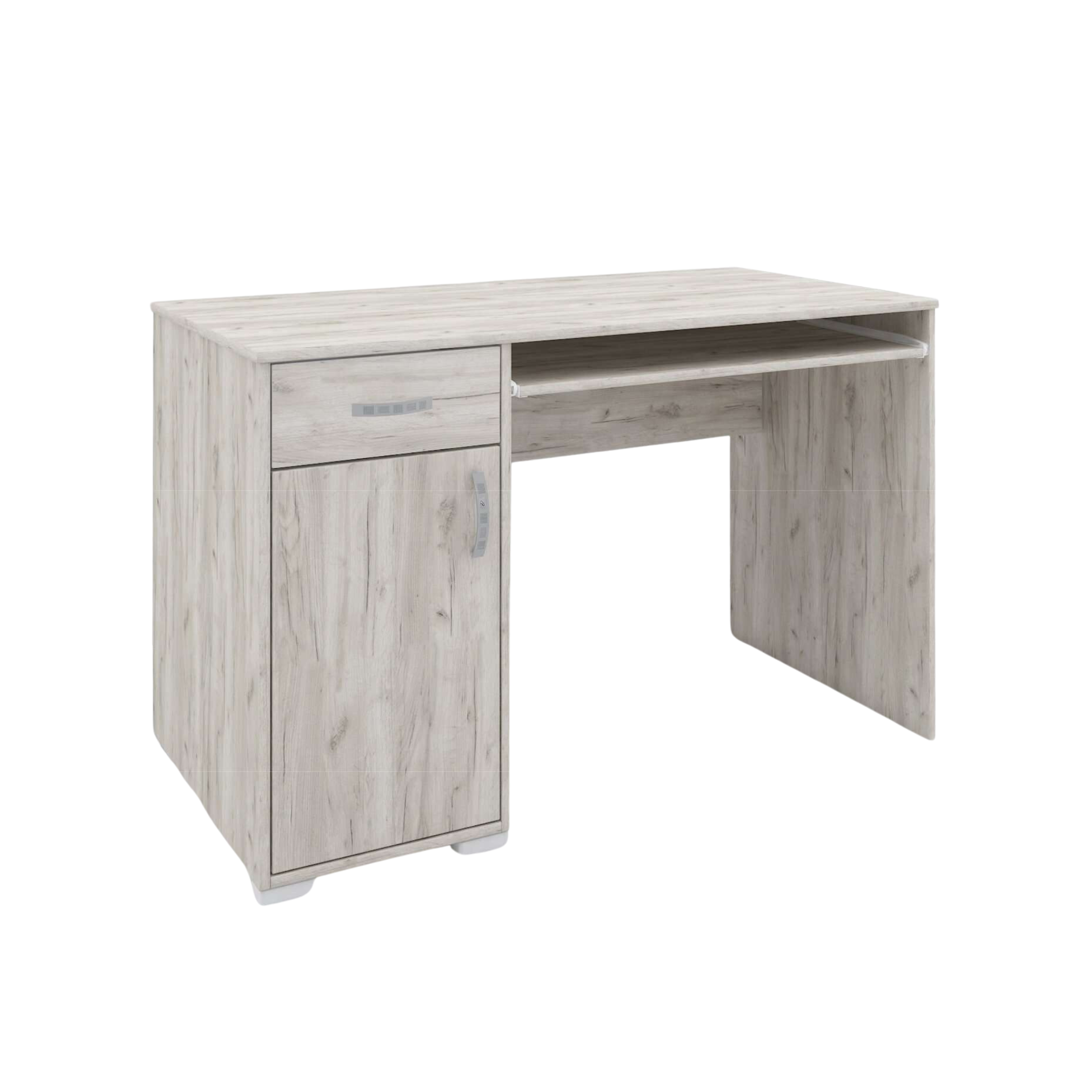 Scrivania da ufficio "Young" con piano scorrevole 1 anta e 1 cassetto cm 120x60 75h