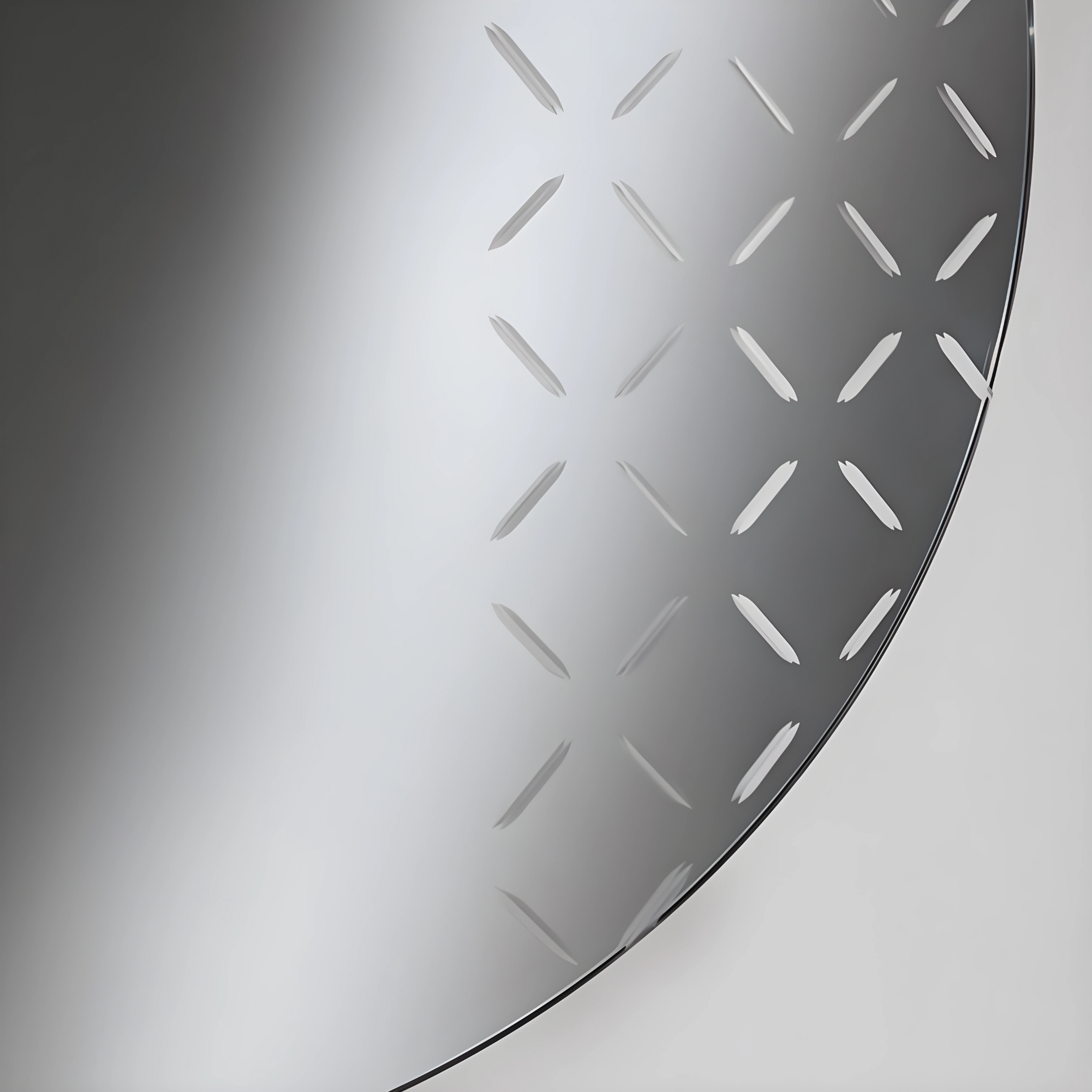 Miroir rond "Astro" à décors gravés Ø 110 cm