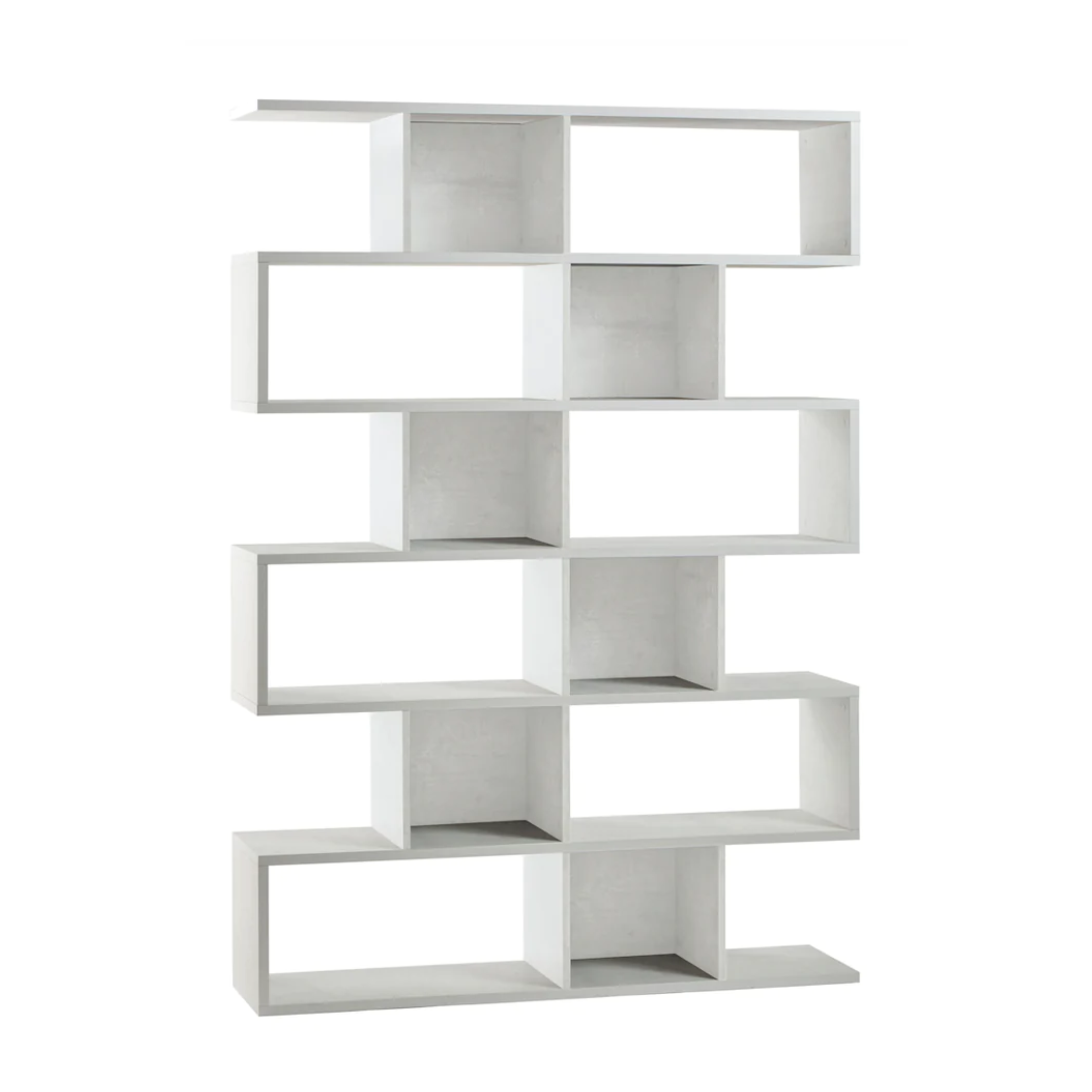 Librería modular divisoria moderna 6 estantes "Freud" 150x37 cm 215h
