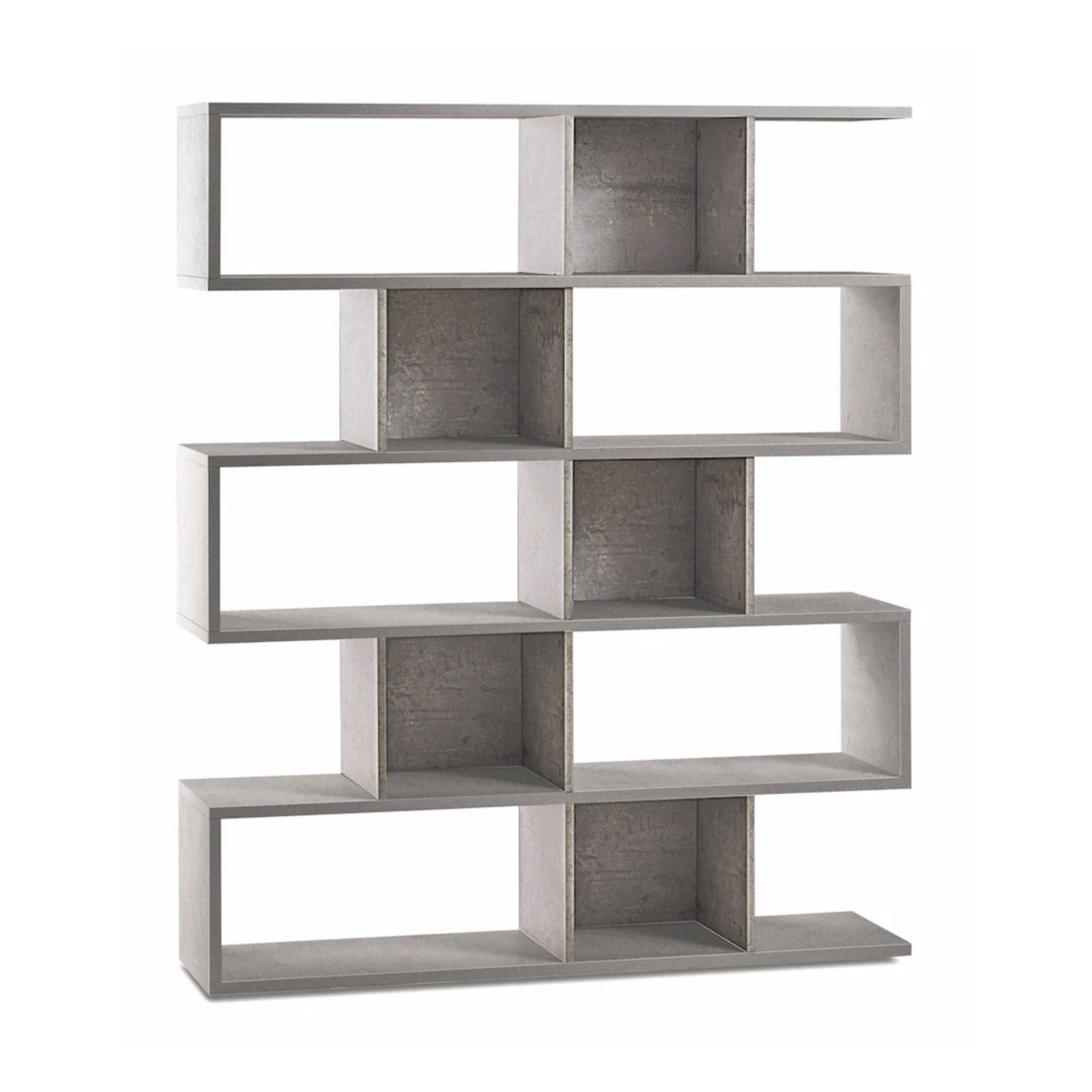 Librería modular divisoria moderna con 5 estantes "Talento" 150x37 cm 178h