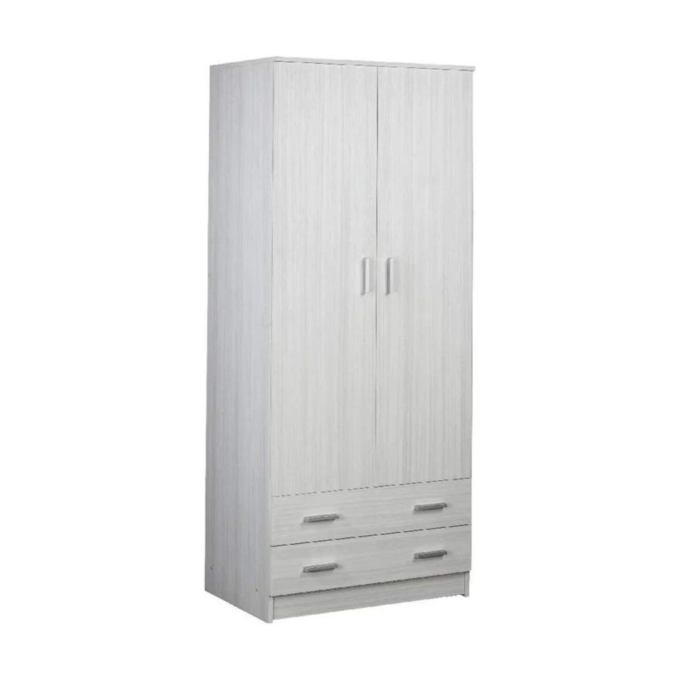 Armoire en bois "Bozza" avec 2 portes et 2 tiroirs 77x52 cm 182h