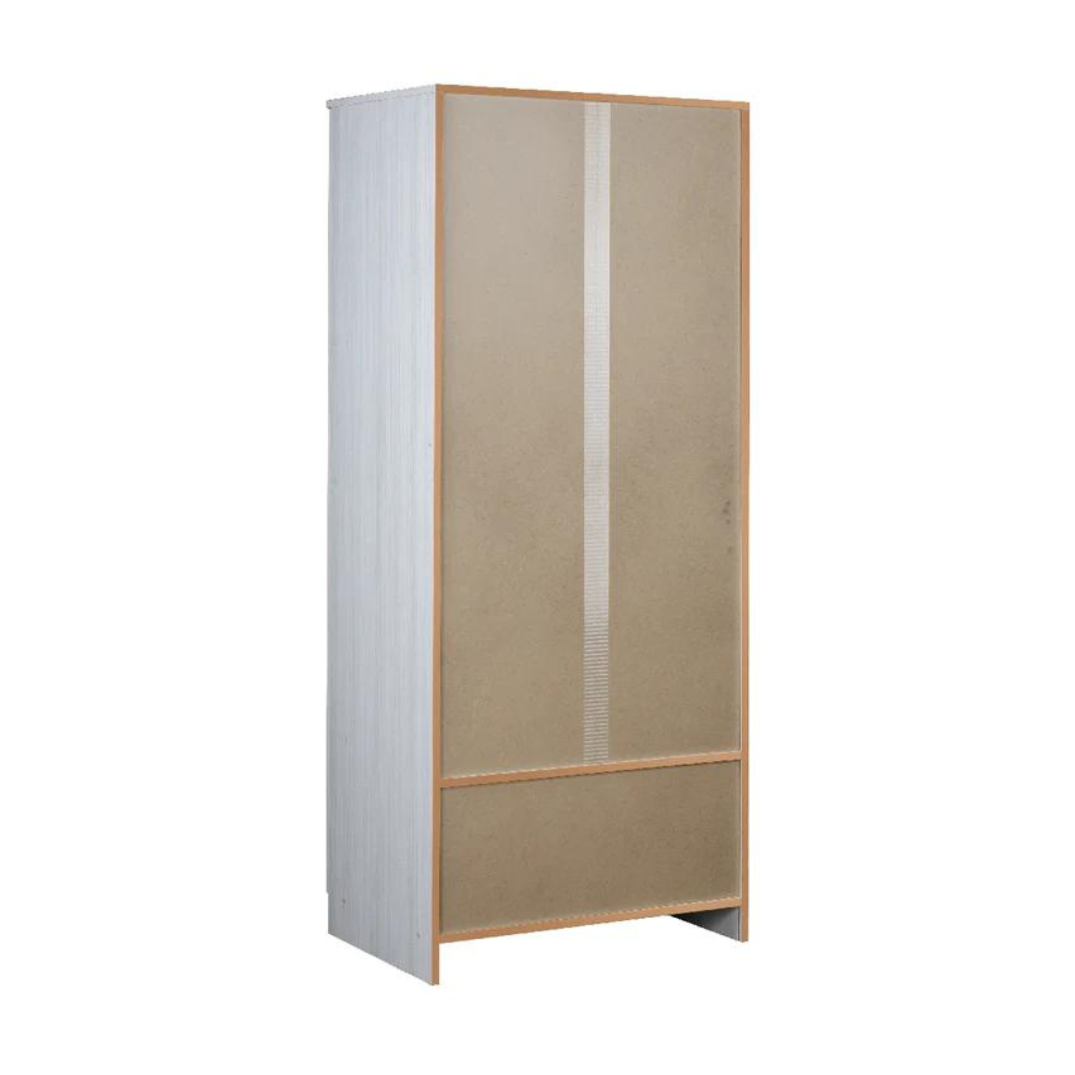 Armoire en bois "Bozza" avec 2 portes et 2 tiroirs 77x52 cm 182h