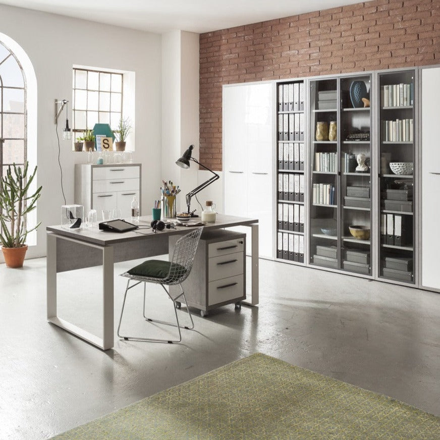 Librería columna "Slim" de madera con estantes regulables 39x41cm 182h