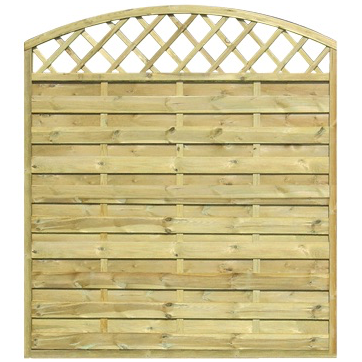 Pannello recinzione frangivento Arco grigliato in legno impregnato cm 180x180h