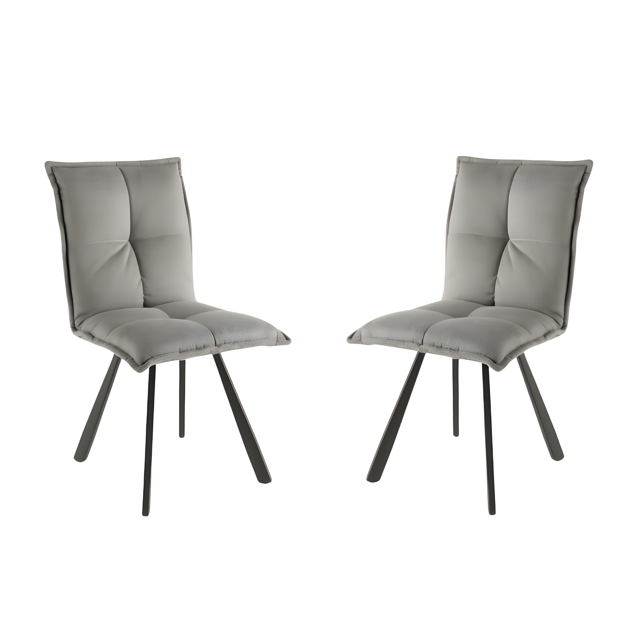 Set di sedie da pranzo "Soraia" in tessuto imbottito cm 50x60 94h