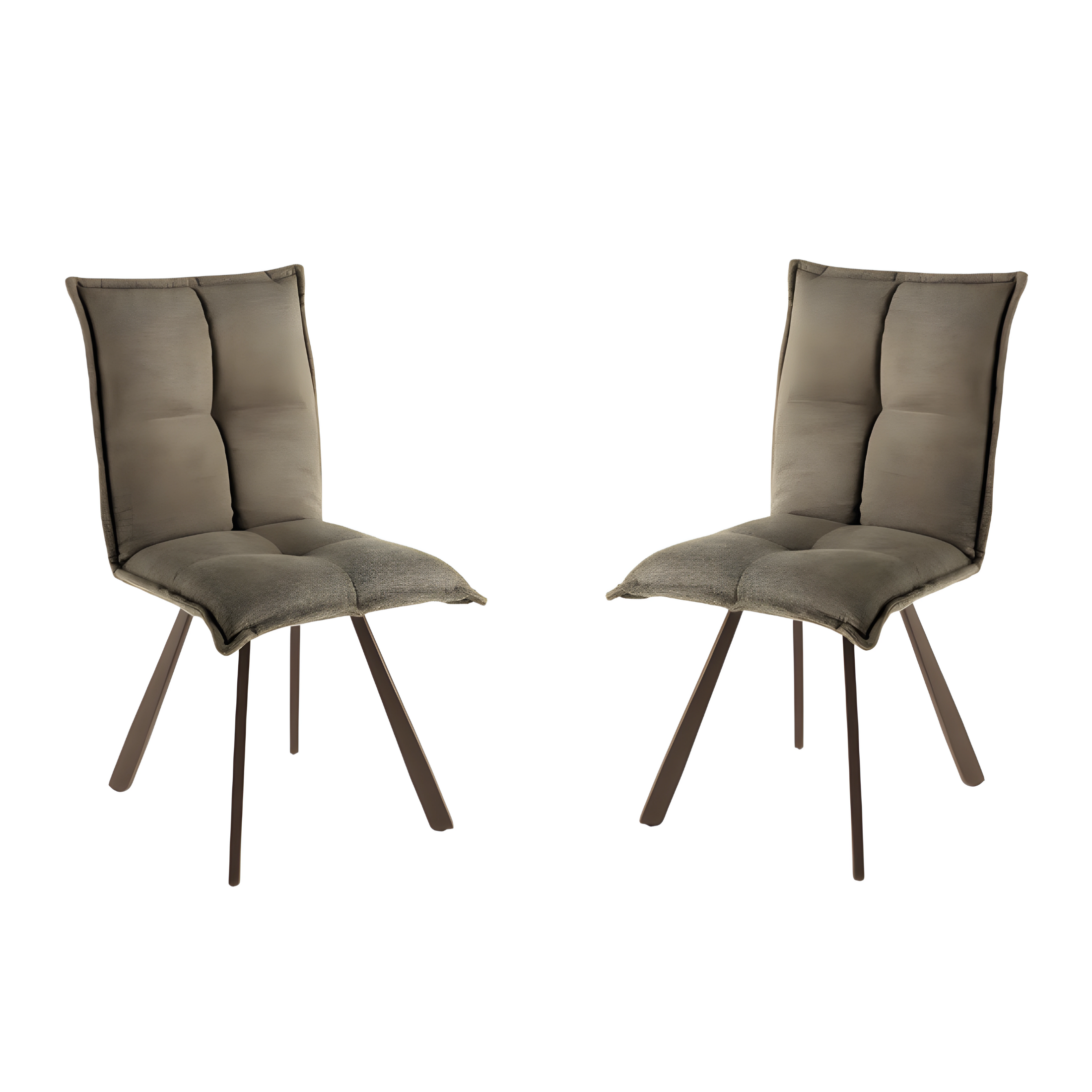 Set di sedie da pranzo "Soraia" in tessuto imbottito cm 50x60 94h