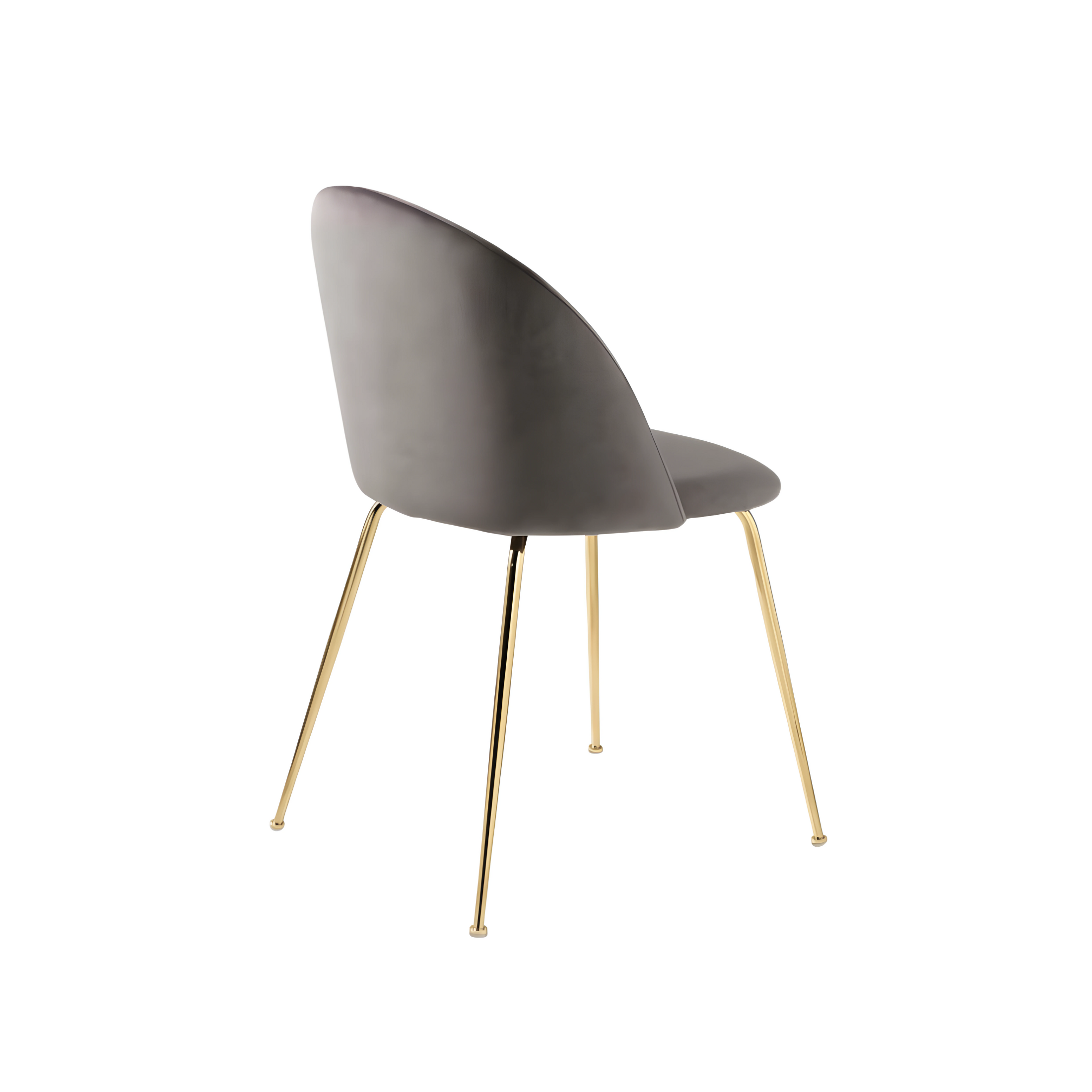 Set di sedie da pranzo "Dama" in velluto con struttura in metallo verniciato cm 52x50 81h