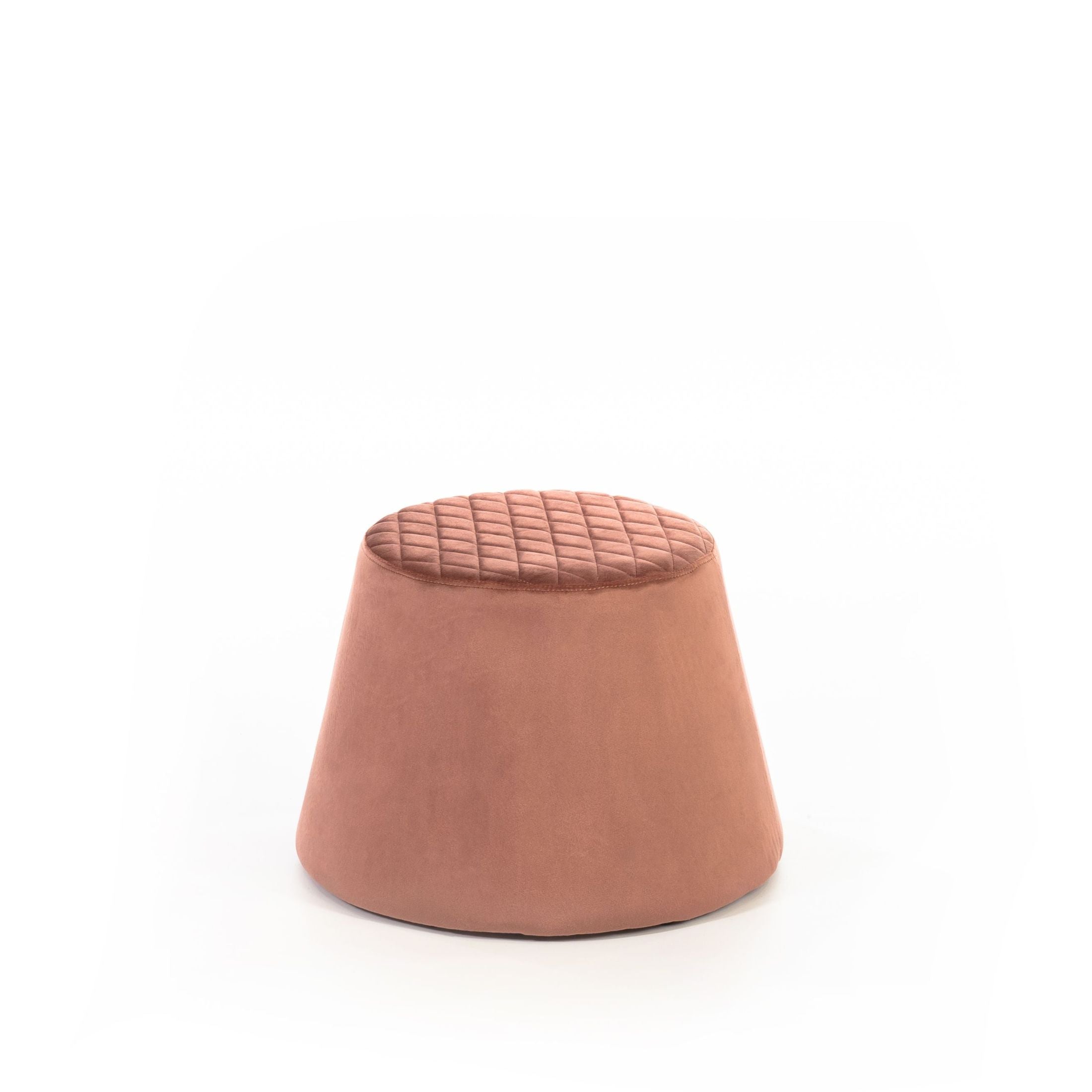 Pouf "Buddy" en velours avec structure en métal 46,5x46,5 cm 33h