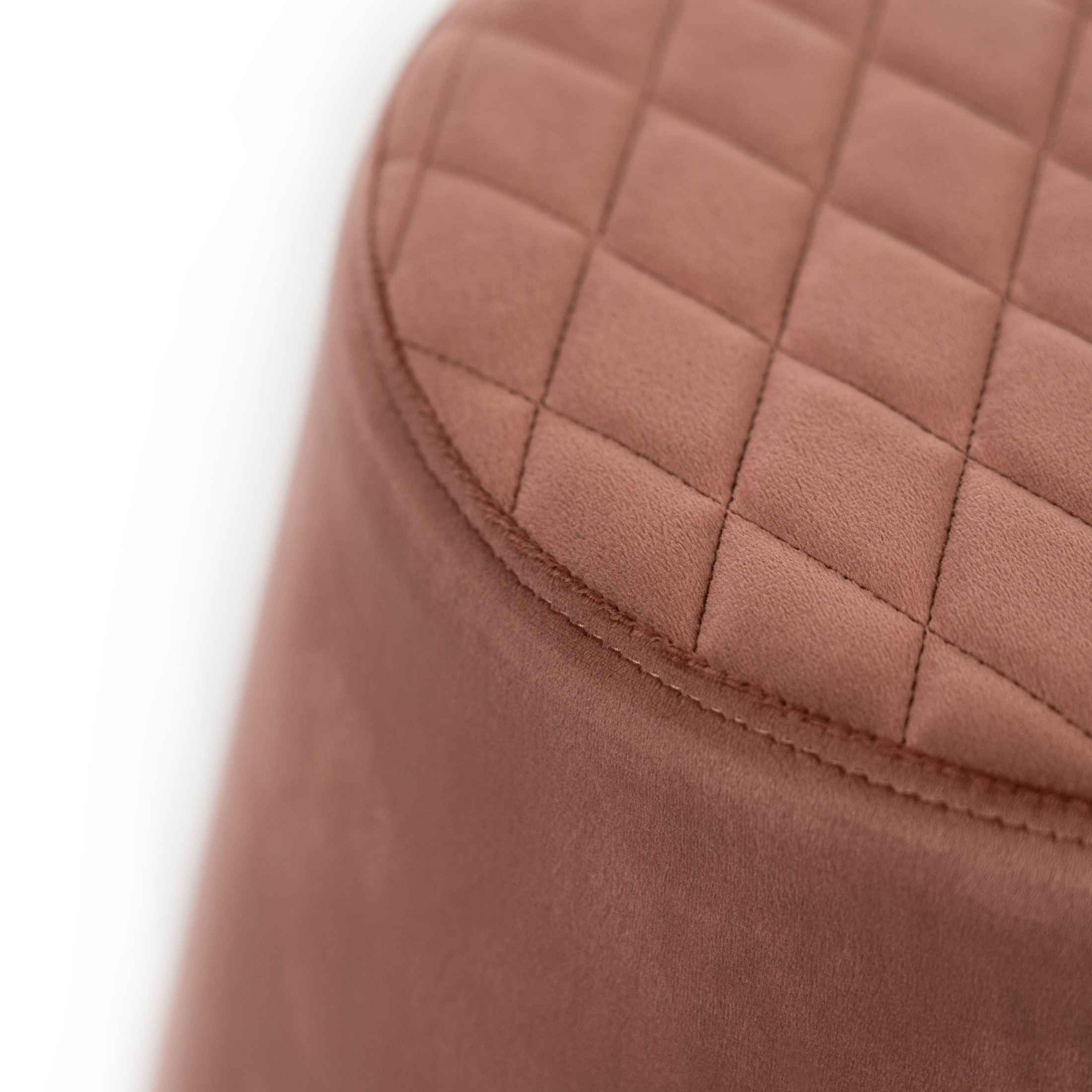 Pouf "Buddy" en velours avec structure en métal 46,5x46,5 cm 33h