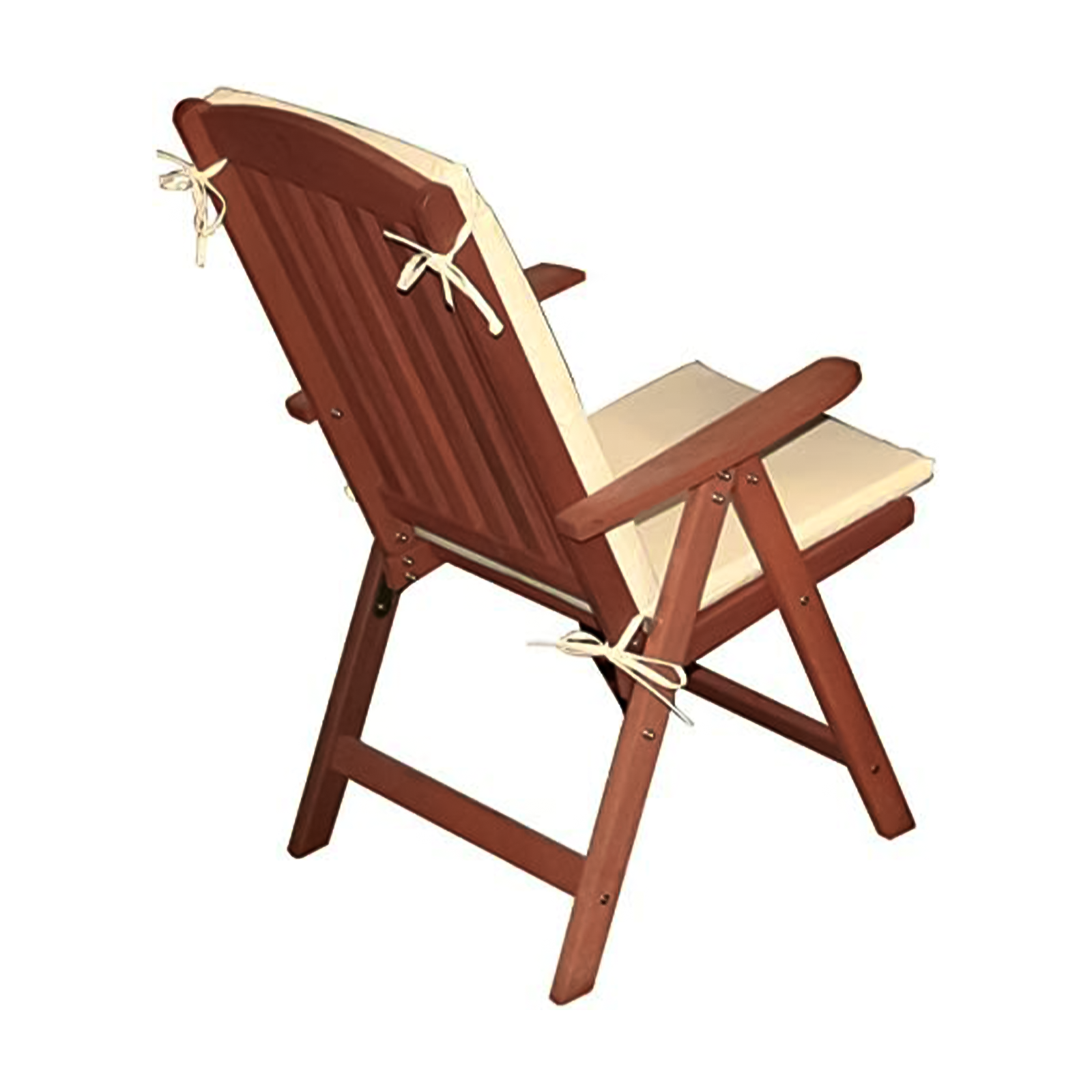 Sedia poltrona e panchina Royal in legno massello per giardino pieghevole