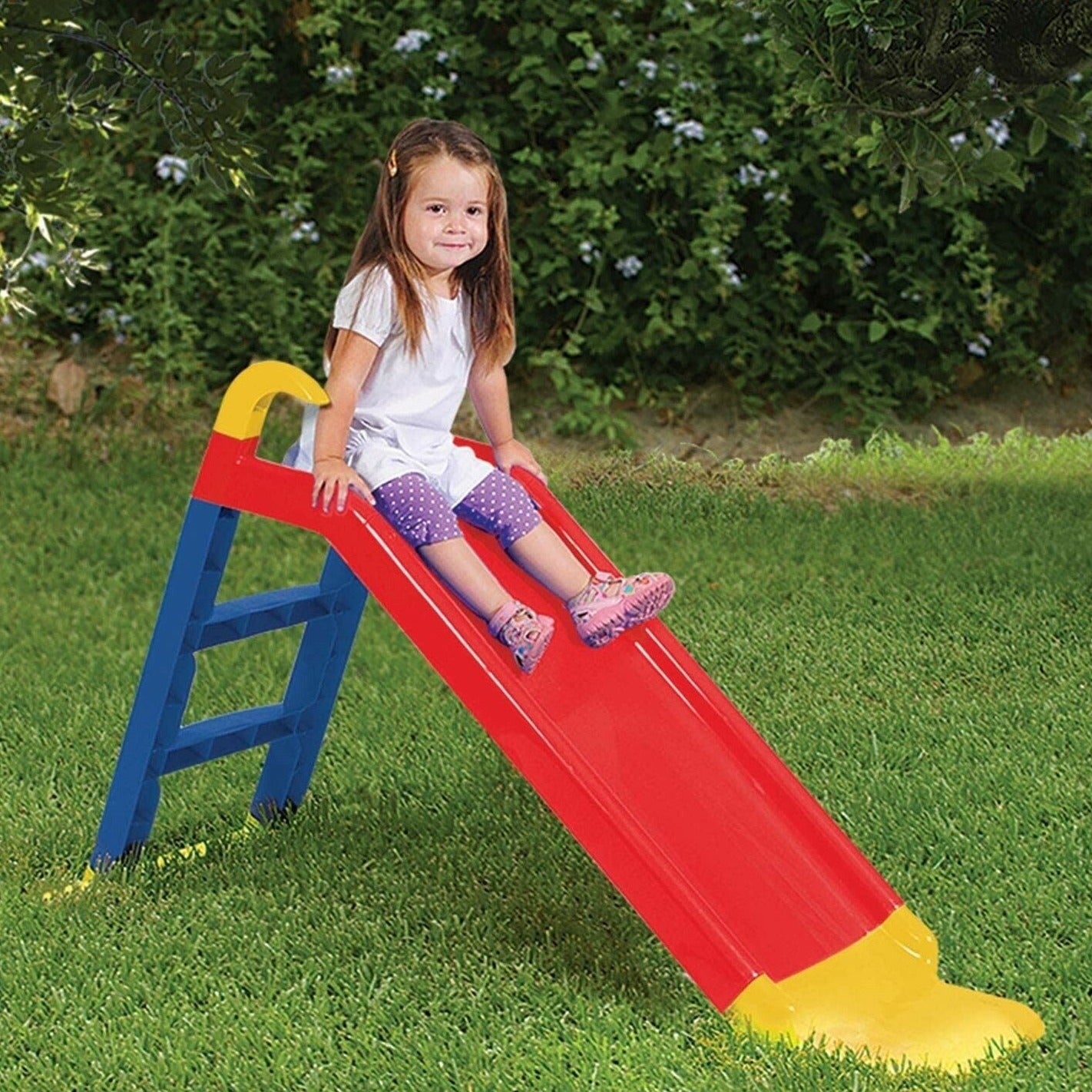 Scivolo da giardino per bambini a 2 scalini di Starplast l 77 cm