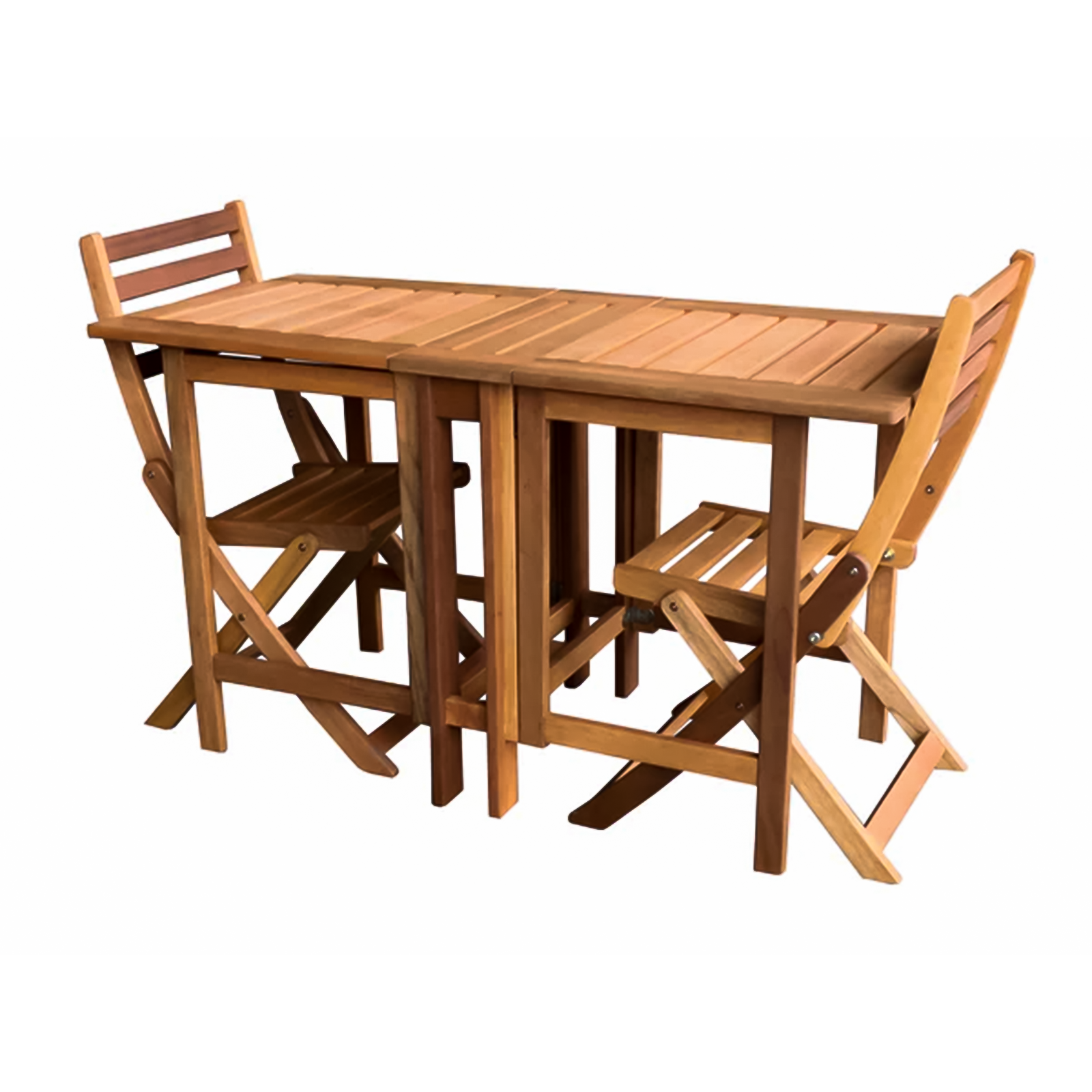 Set da pranzo in legno massello Impression sedia e tavolo richiudibile per giardino