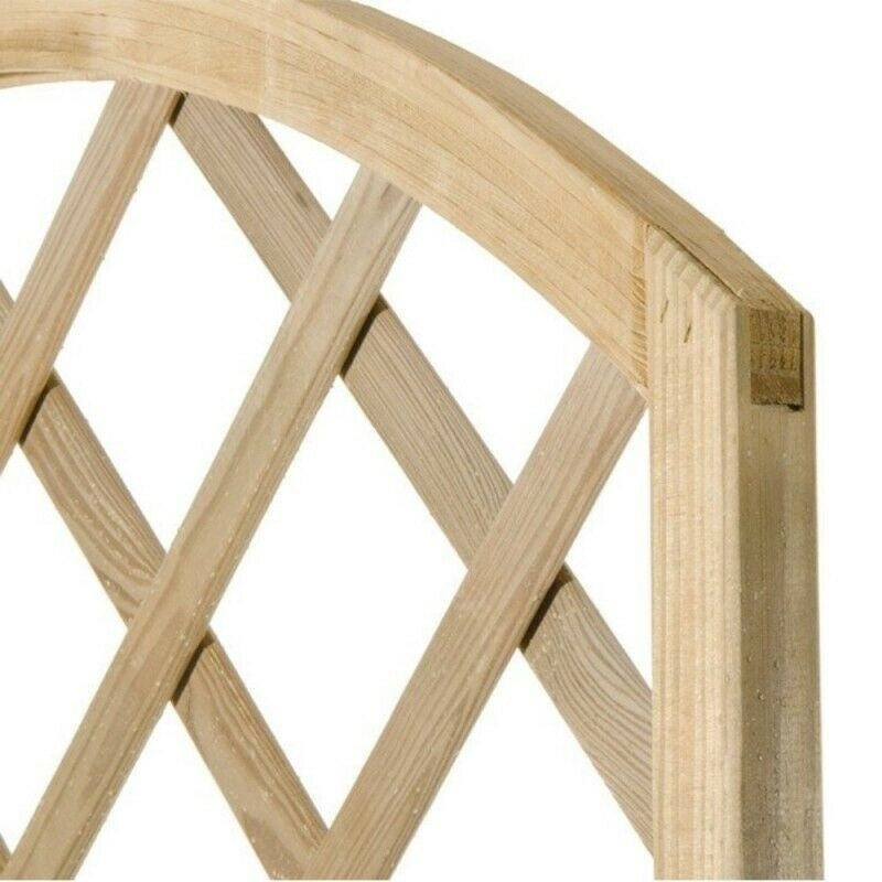 Pannello grigliato in legno impregnato ad arco di Papillon cm 90x180h