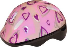 Casco di sicurezza da ciclista per bambina professionale in plastica resistente rosa