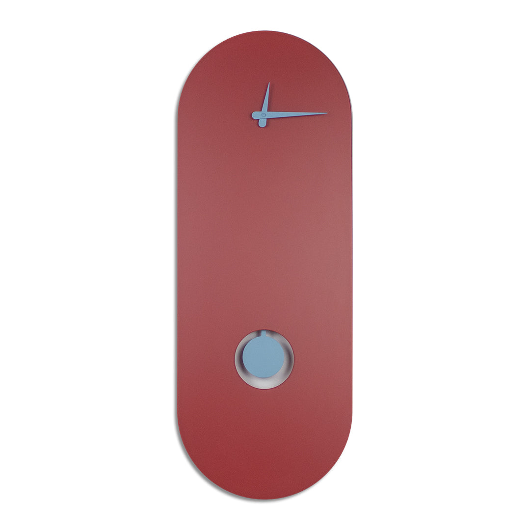 Orologio a pendolo di design "Amsterdam" in vetro satinato